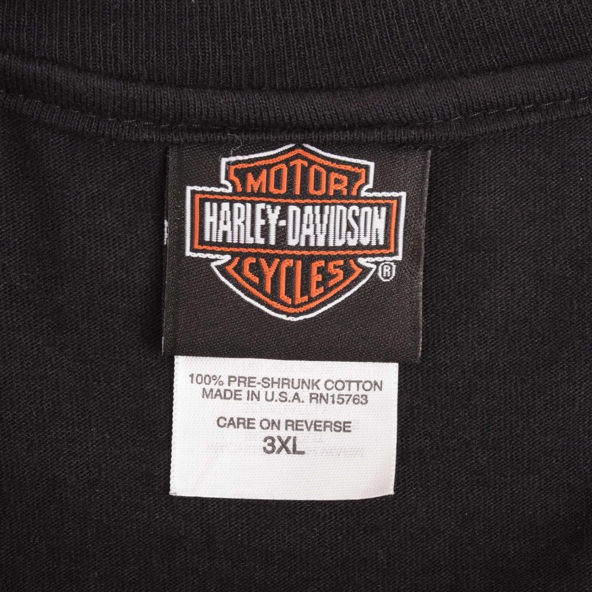 VINTAGE HARLEY DAVIDSON BLACK HILL RALLY TANK TOP TEE SHIRT 2007 3XL MADE IN USA