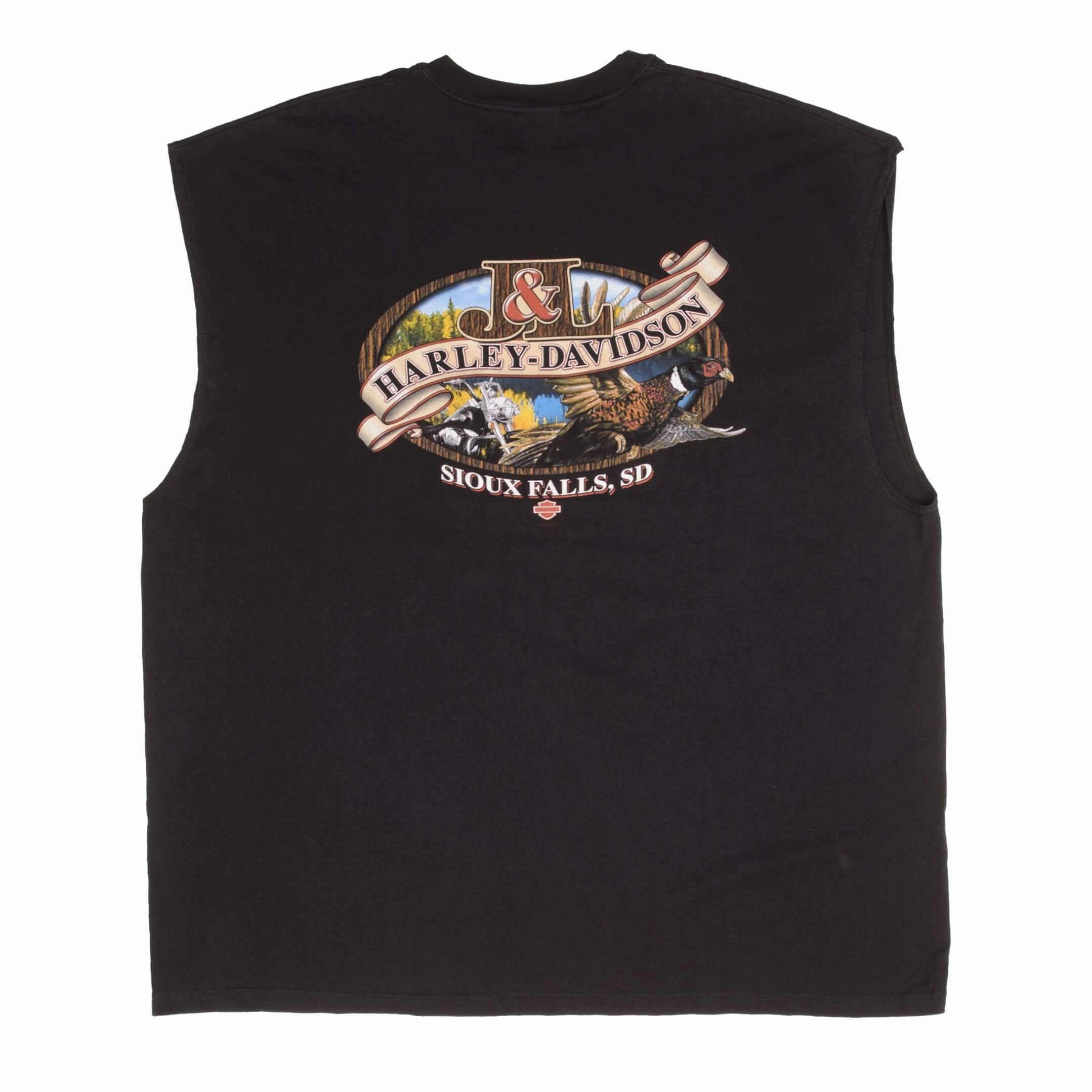 VINTAGE HARLEY DAVIDSON BLACK HILL RALLY TANK TOP TEE SHIRT 2007 3XL MADE IN USA