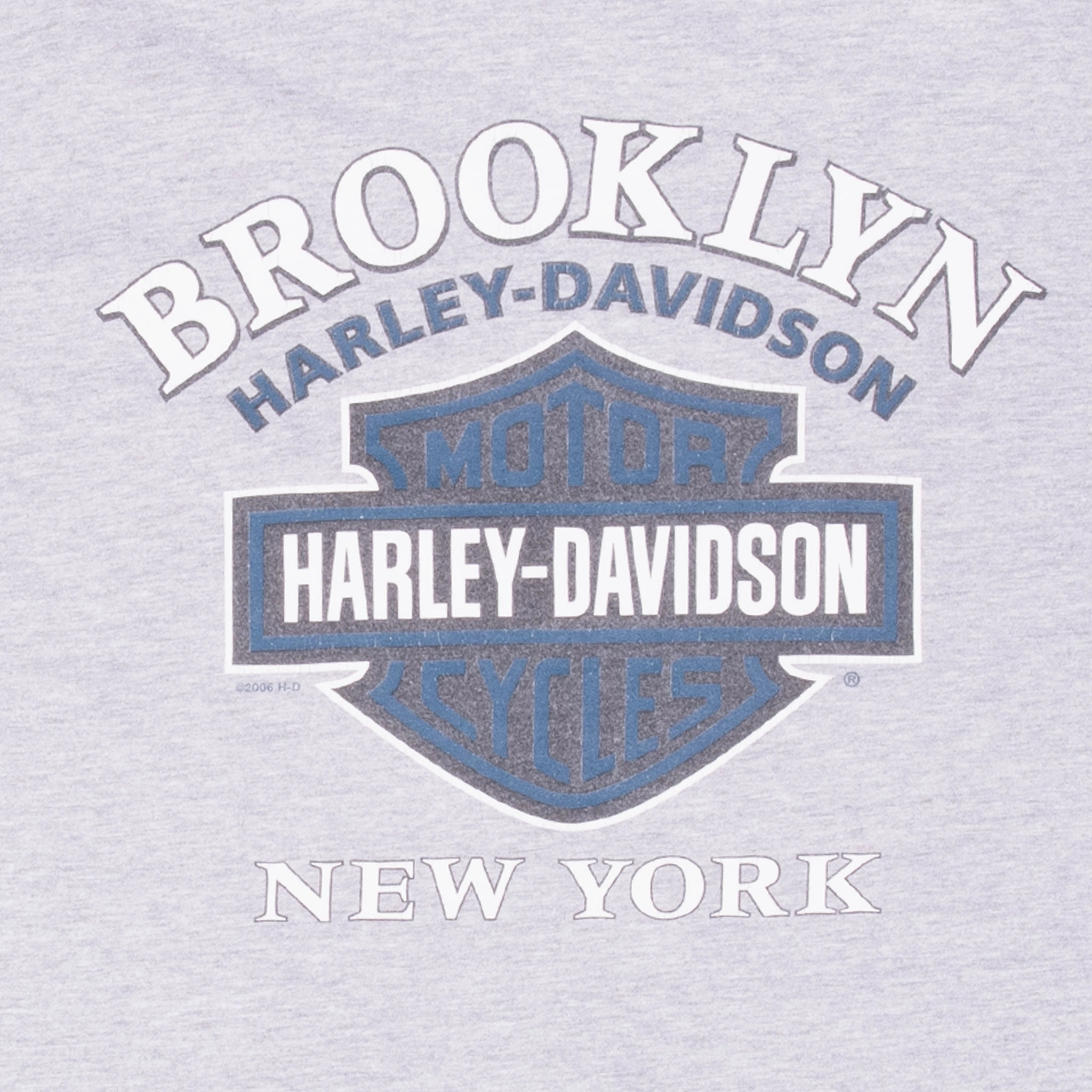 VINTAGE HARLEY DAVIDSON BROOKLYN LONG SLEEVE TEE SHIRT 2007 LARGE MADE IN USA