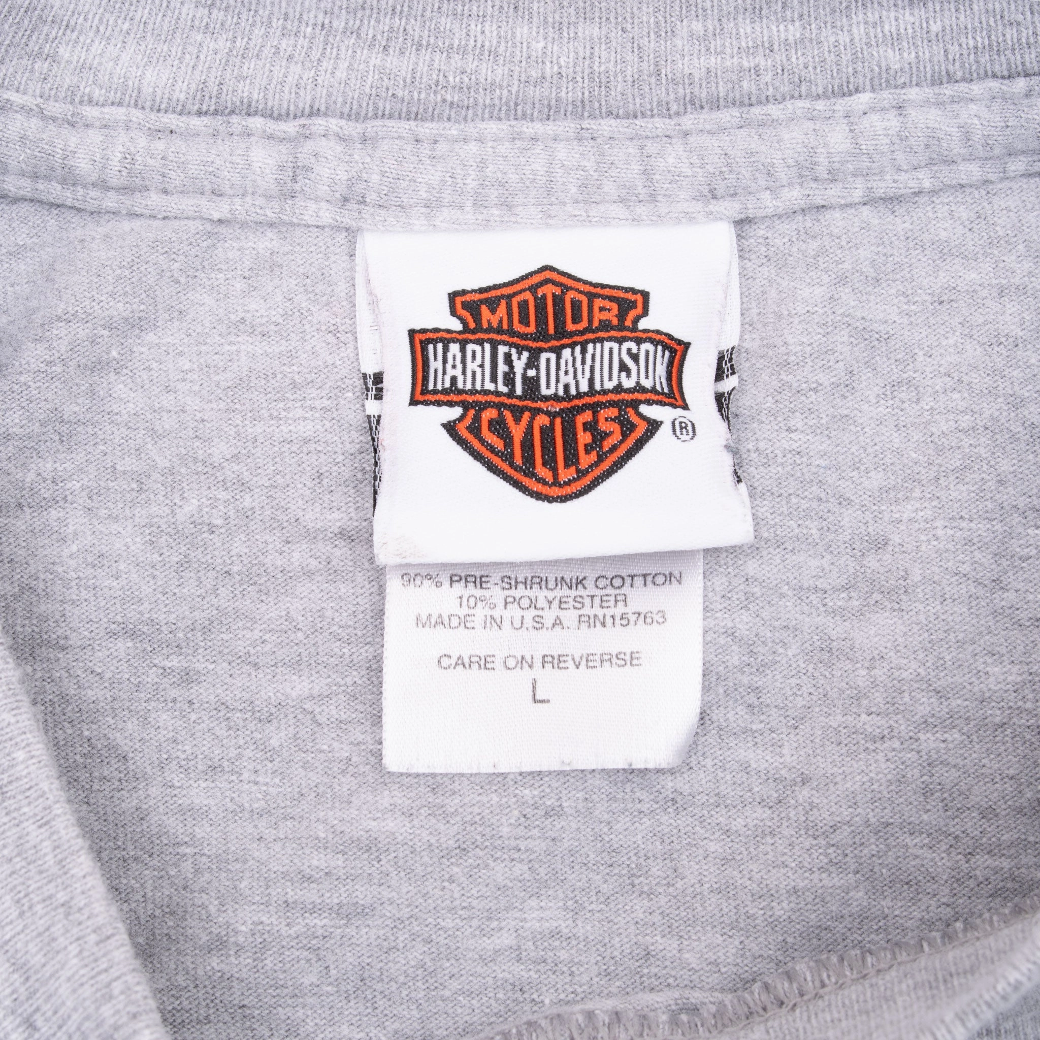 VINTAGE HARLEY DAVIDSON BROOKLYN LONG SLEEVE TEE SHIRT 2007 LARGE MADE IN USA