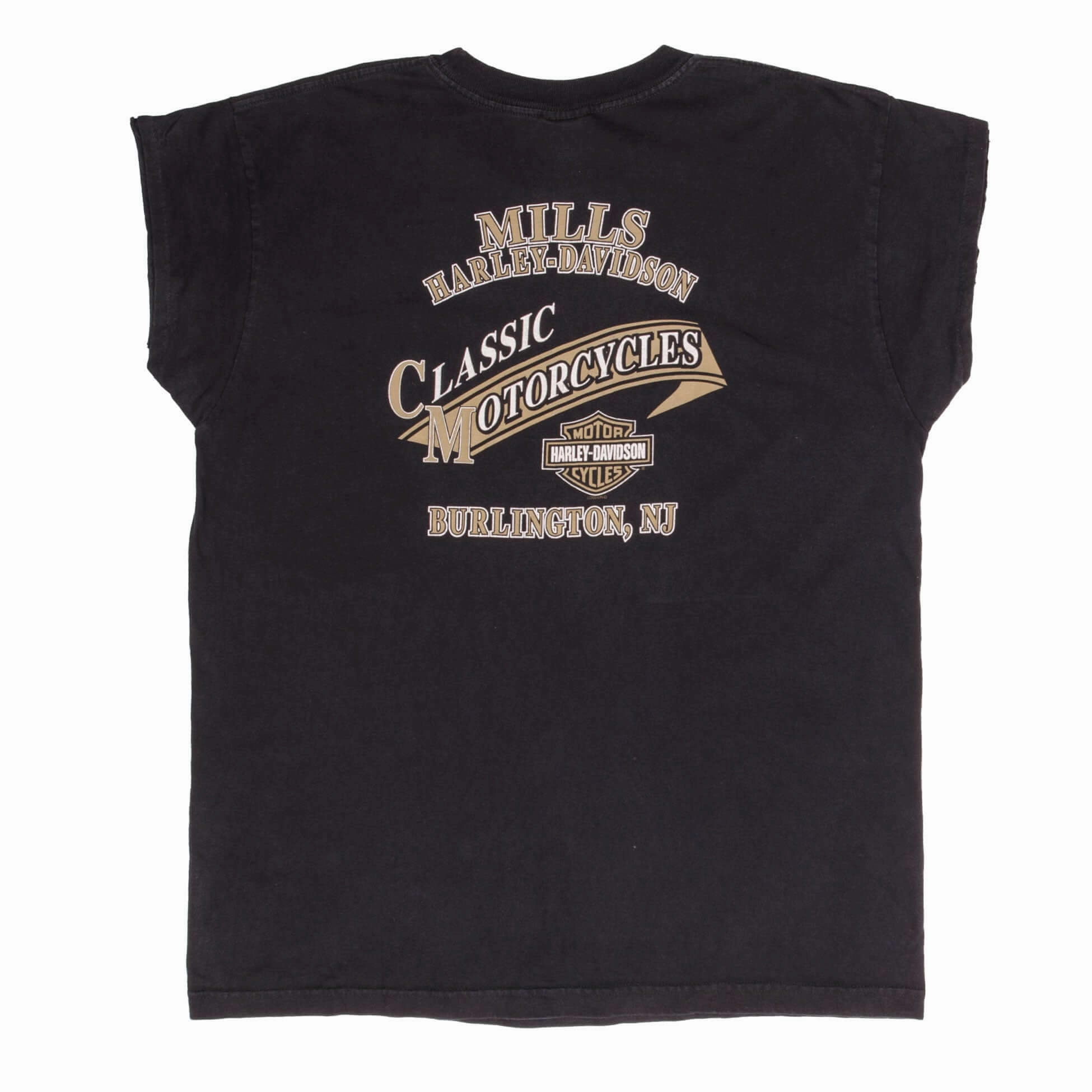 VINTAGE HARLEY DAVIDSON BURLINGTON NJ 2005 TANK TOP TEE SHIRT SIZE XL
