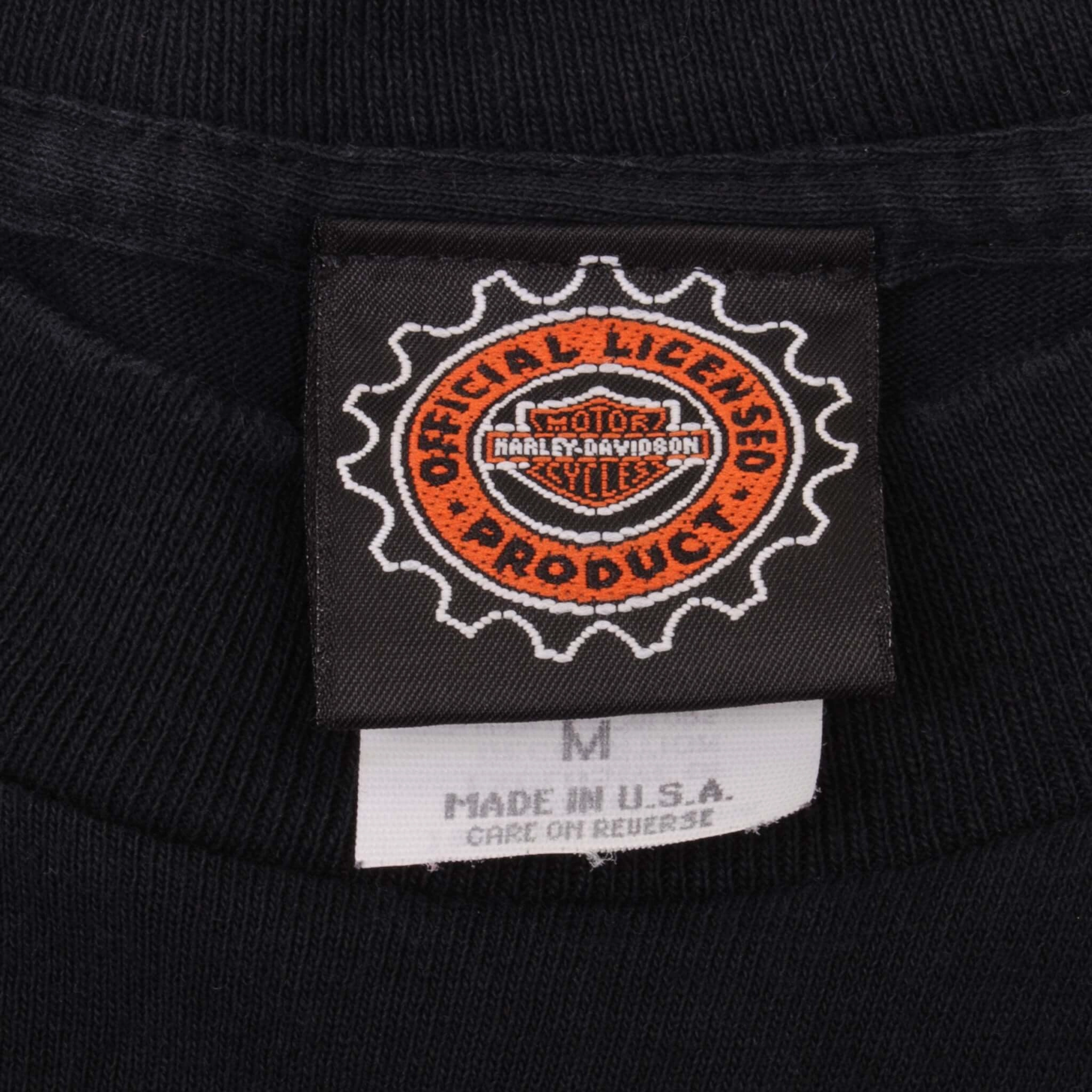 VINTAGE HARLEY DAVIDSON CAFE LAS VEGAS TEE SHIRT 1990S MEDIUM MADE USA