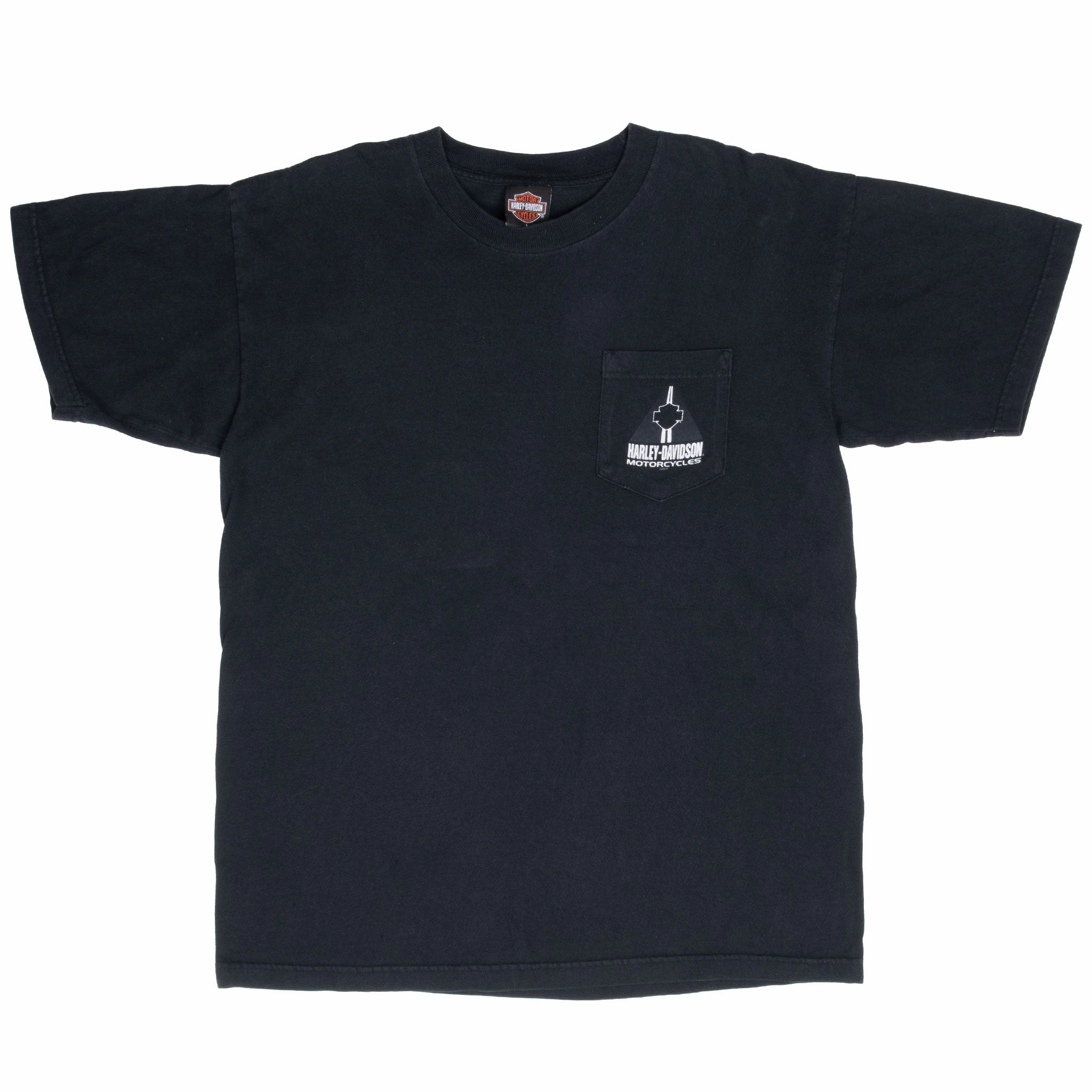 VINTAGE HARLEY DAVIDSON CALDWELL IDAHO 2003 POCKET TEE SHIRT LARGE