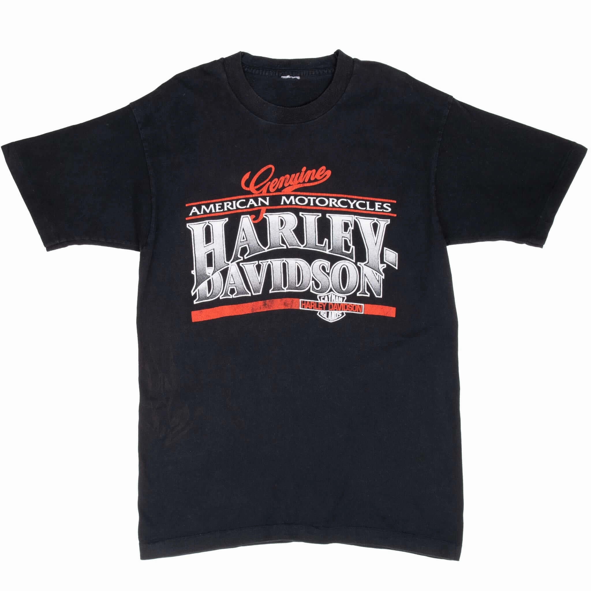 VINTAGE HARLEY DAVIDSON CAYMAN ISLAND 1990S TEE SHIRT MEDIUM