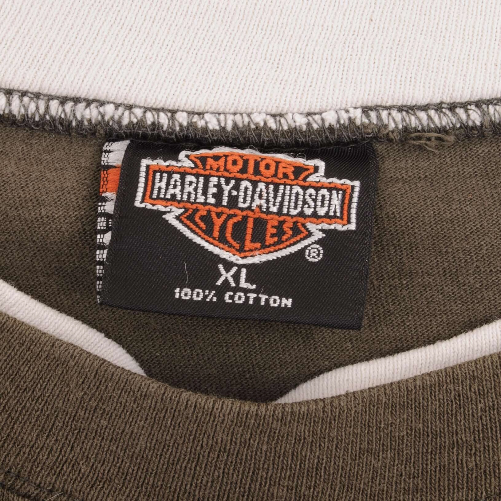 VINTAGE HARLEY DAVIDSON CHICAGO ILLINOIS TEE SHIRT 1990S SIZE XL MADE IN USA
