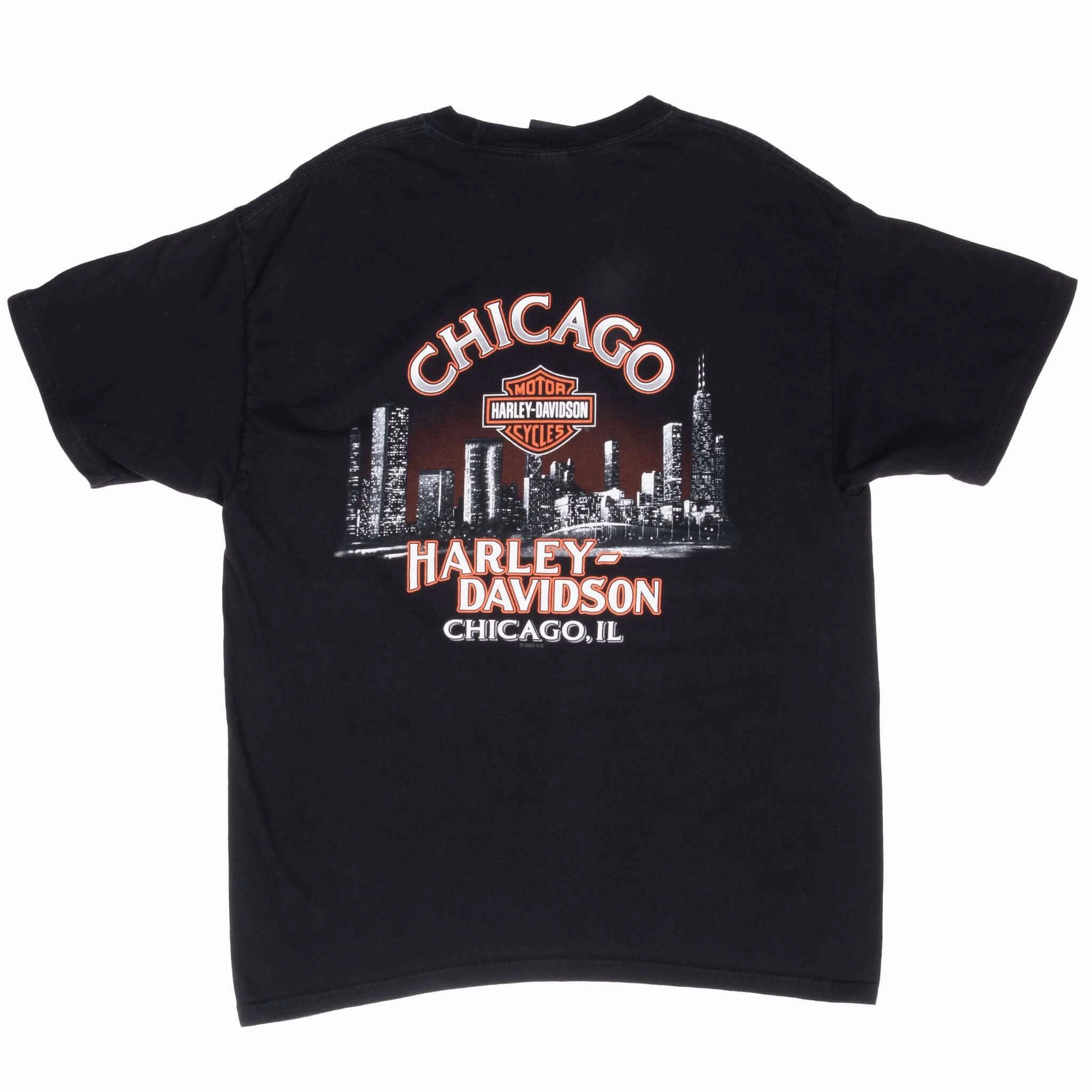 VINTAGE HARLEY DAVIDSON CHICAGO TEE SHIRT 2005 LARGE