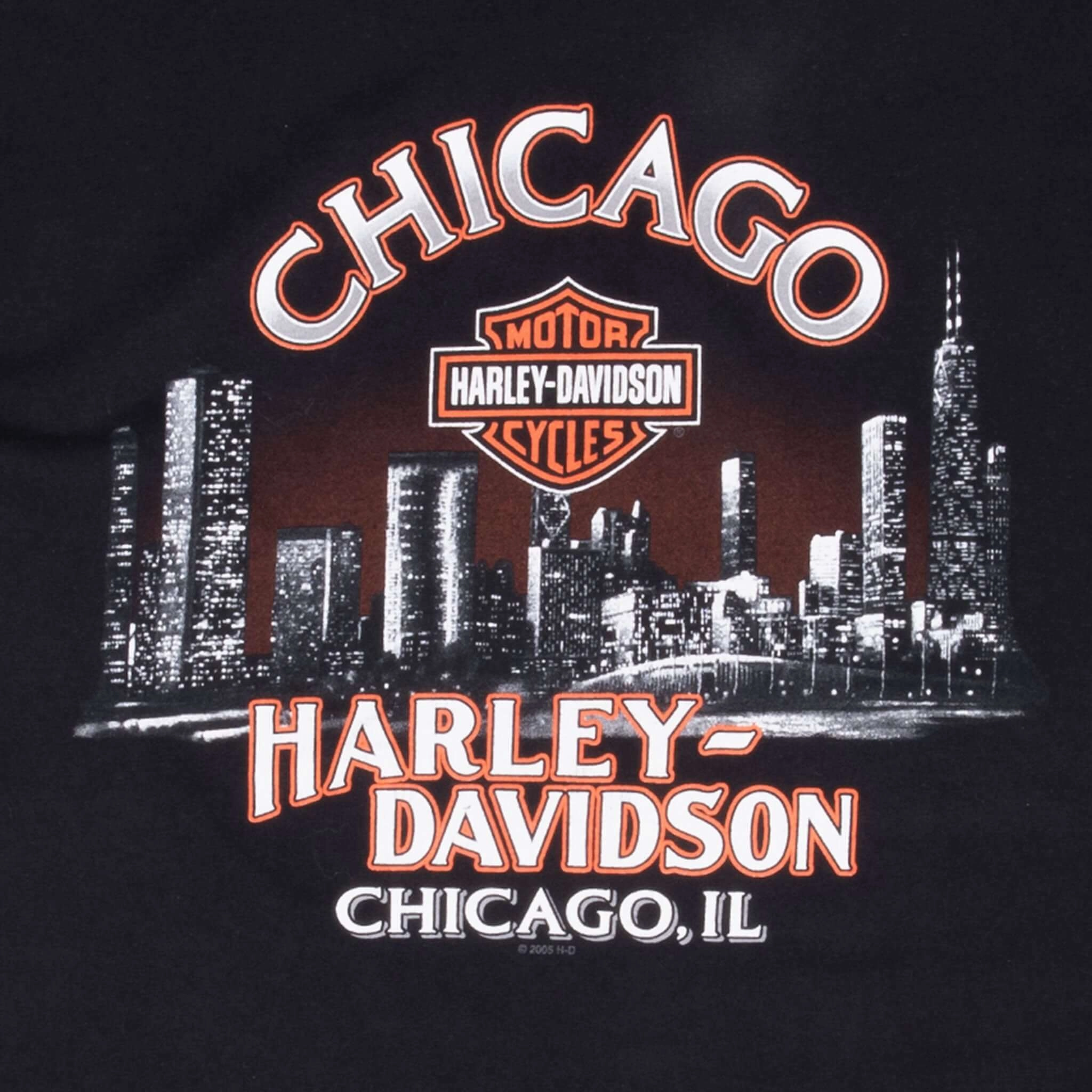 VINTAGE HARLEY DAVIDSON CHICAGO TEE SHIRT 2005 LARGE