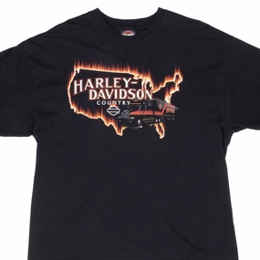 VINTAGE HARLEY DAVIDSON COUNTRY DAYTONA TEE SHIRT 2009 LARGE MADE IN USA