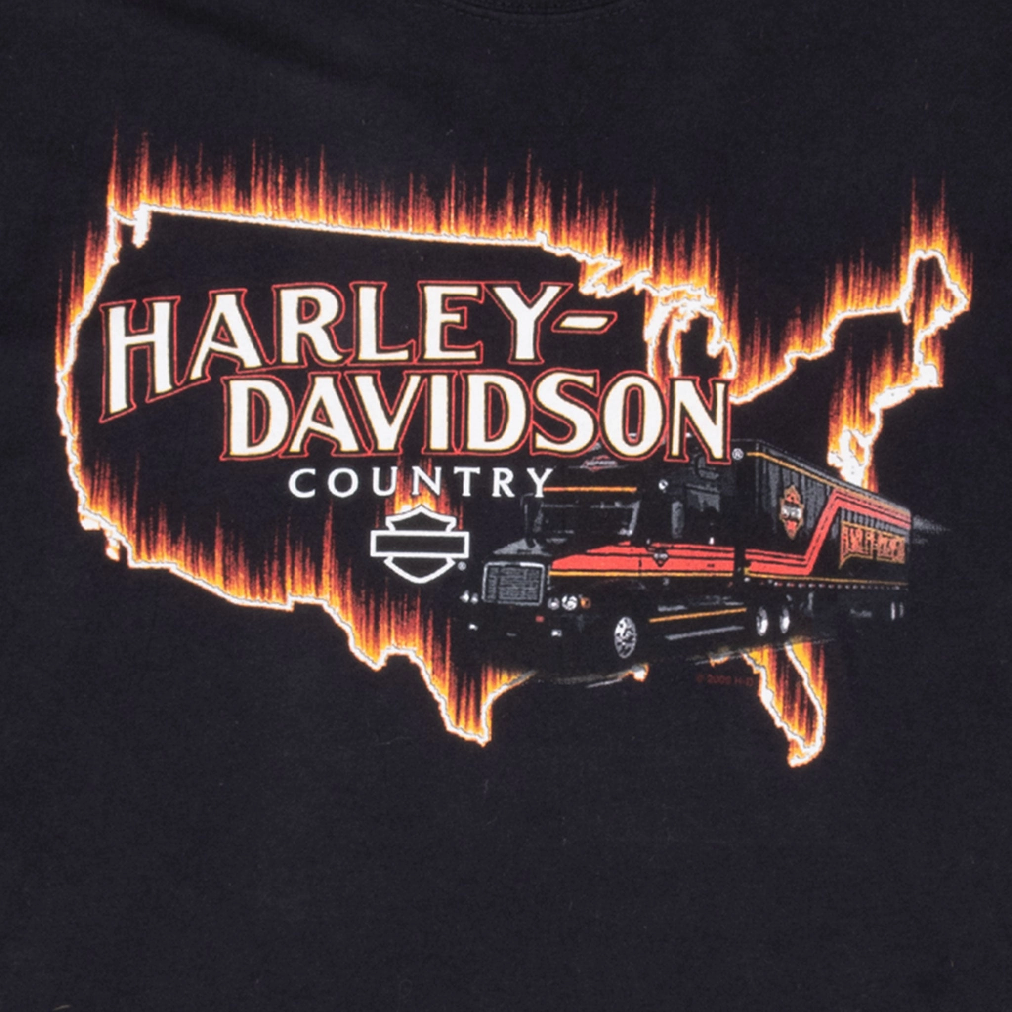 VINTAGE HARLEY DAVIDSON COUNTRY DAYTONA TEE SHIRT 2009 LARGE MADE IN USA