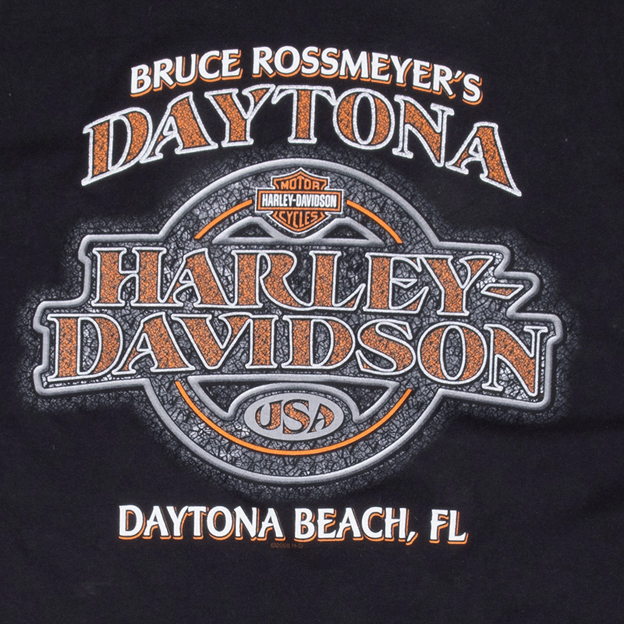 VINTAGE HARLEY DAVIDSON COUNTRY DAYTONA TEE SHIRT 2009 LARGE MADE IN USA