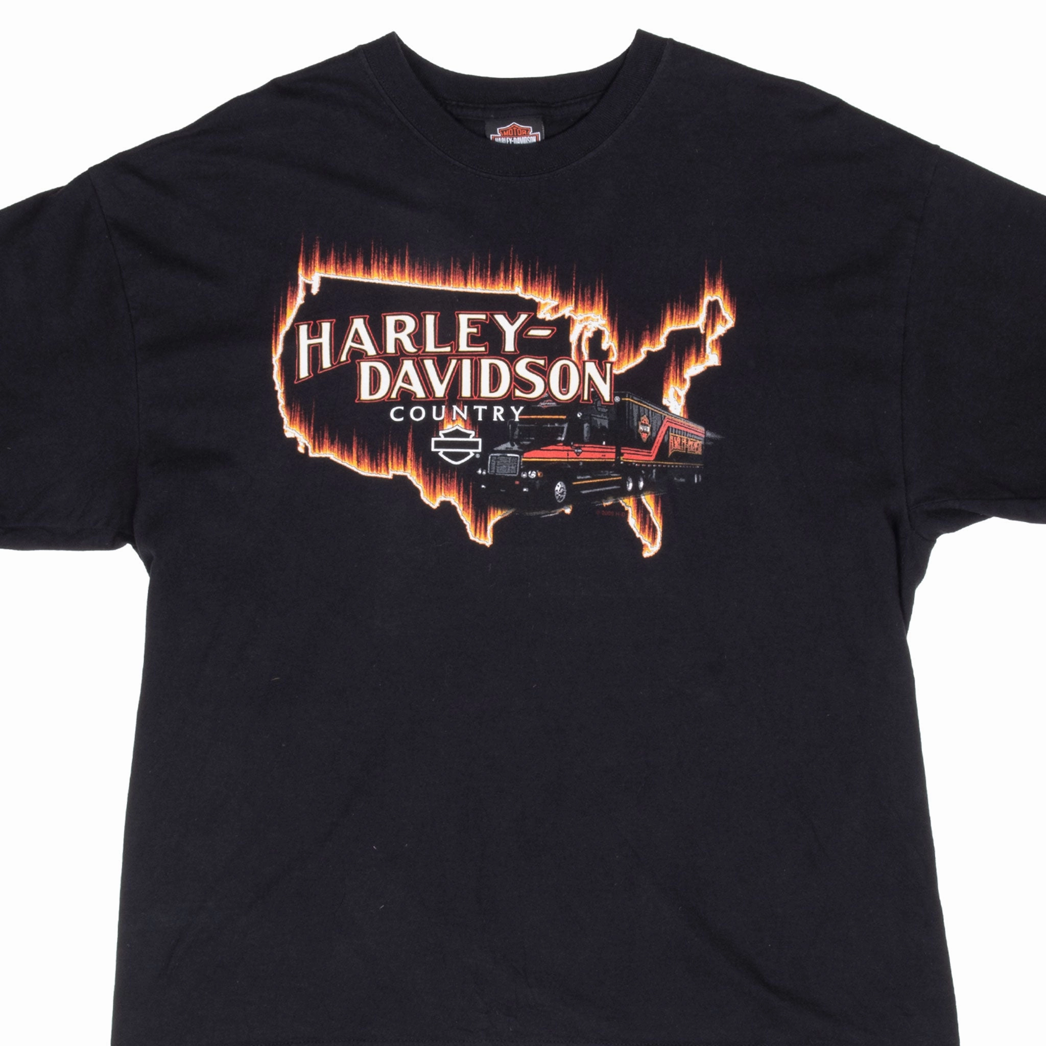 VINTAGE HARLEY DAVIDSON COUNTRY DAYTONA TEE SHIRT 2009 LARGE MADE IN USA