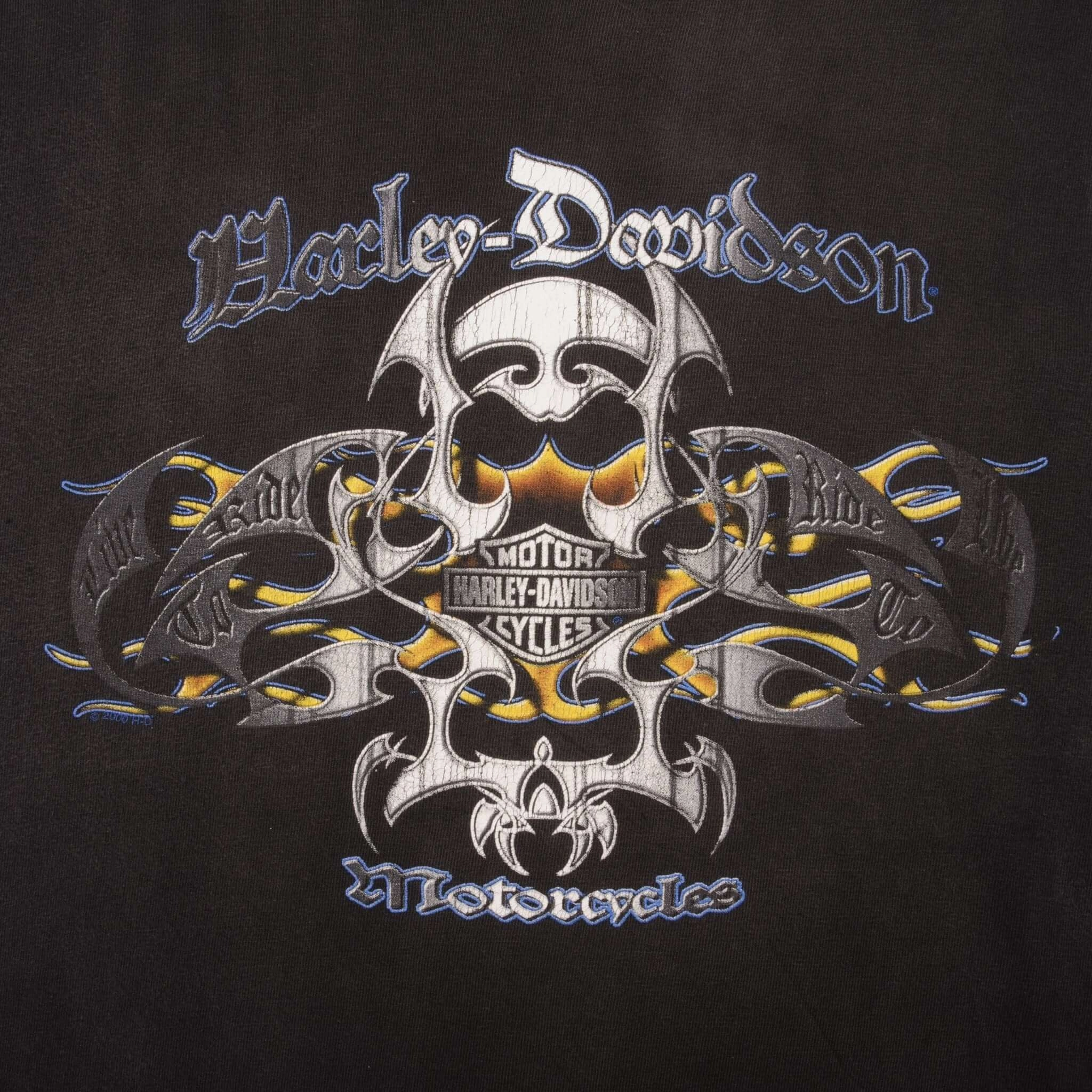 VINTAGE HARLEY DAVIDSON DAYTONA BEACH FL TEE SHIRT 2000 SIZE LARGE MADE IN USA