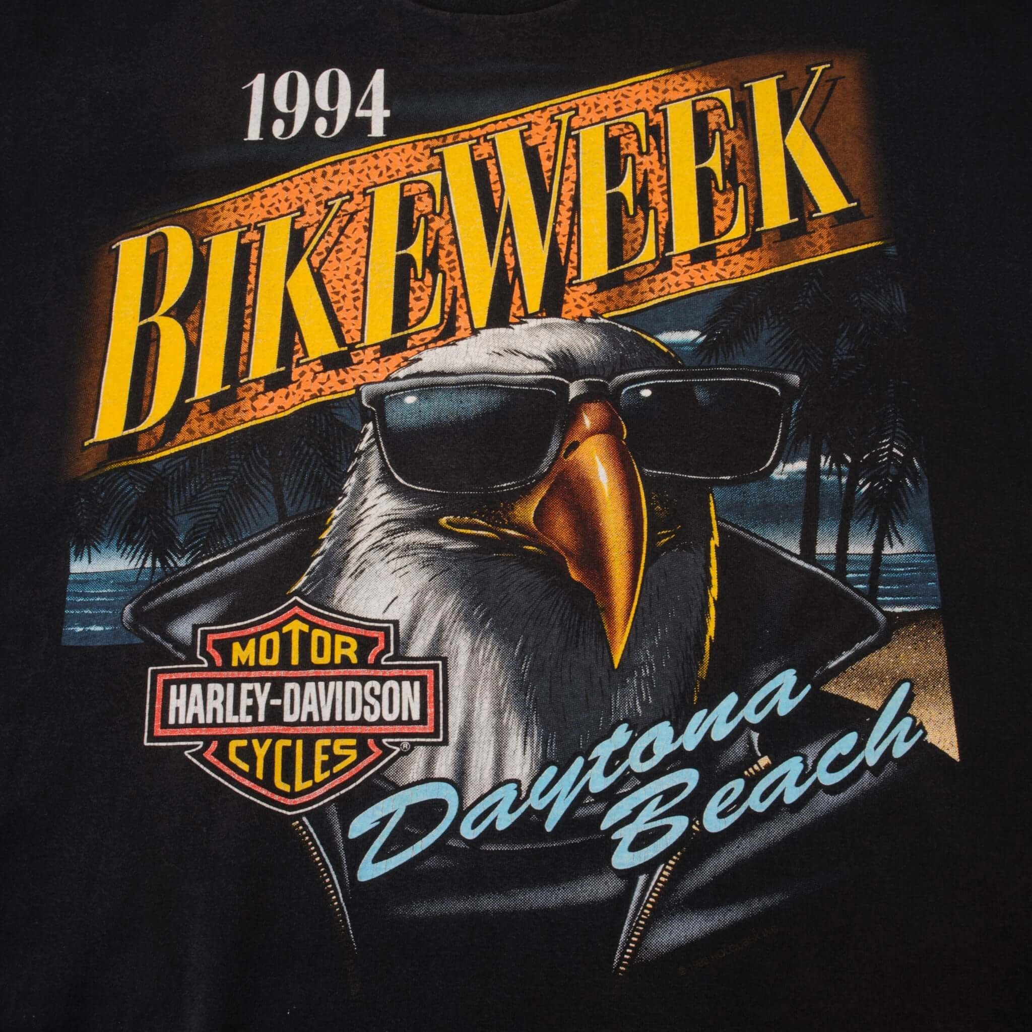 VINTAGE HARLEY DAVIDSON DAYTONA BEACH TEE SHIRT 1994 XL MADE USA