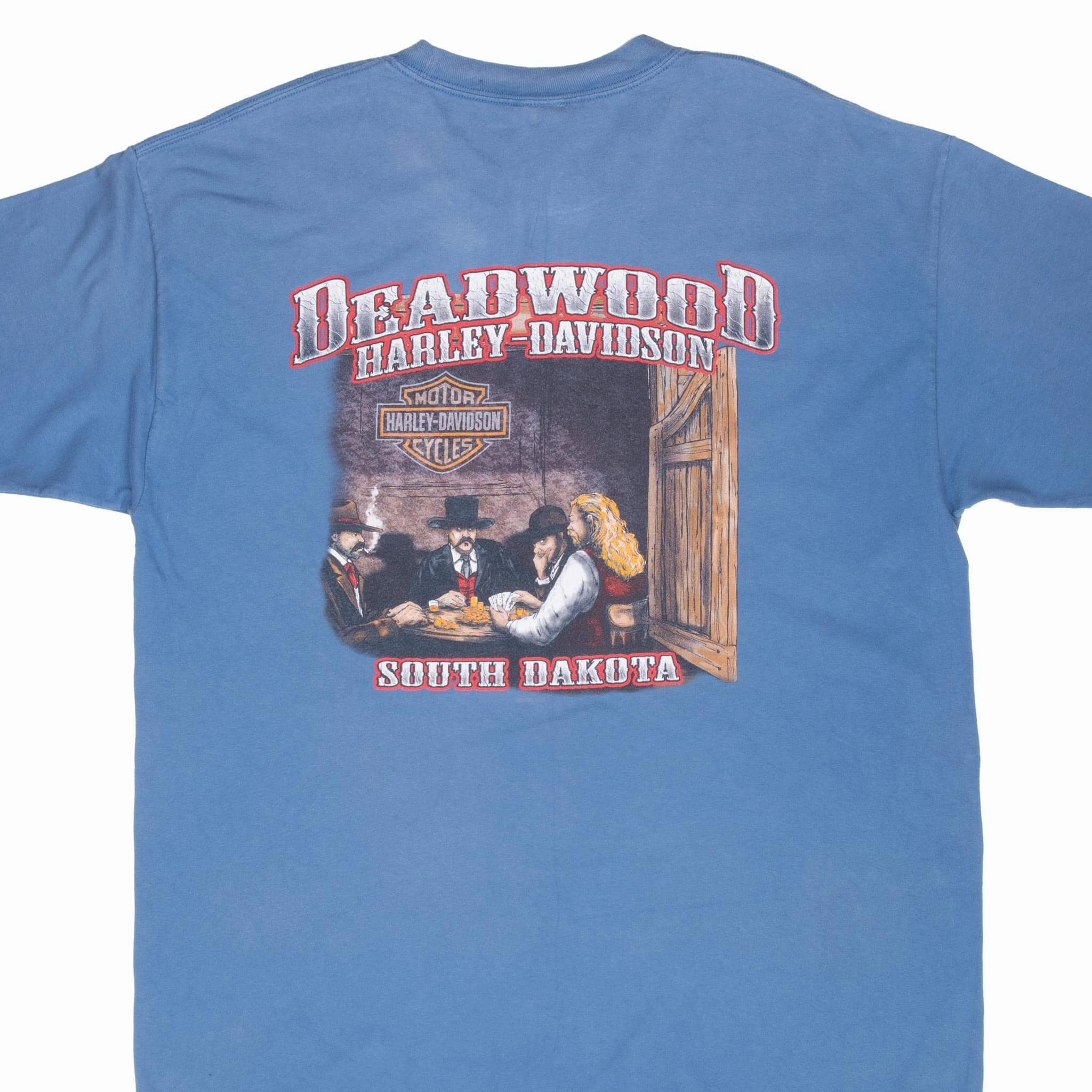VINTAGE HARLEY DAVIDSON DEADWOOD NORTH DAKOTA TEE SHIRT 2008 XL
