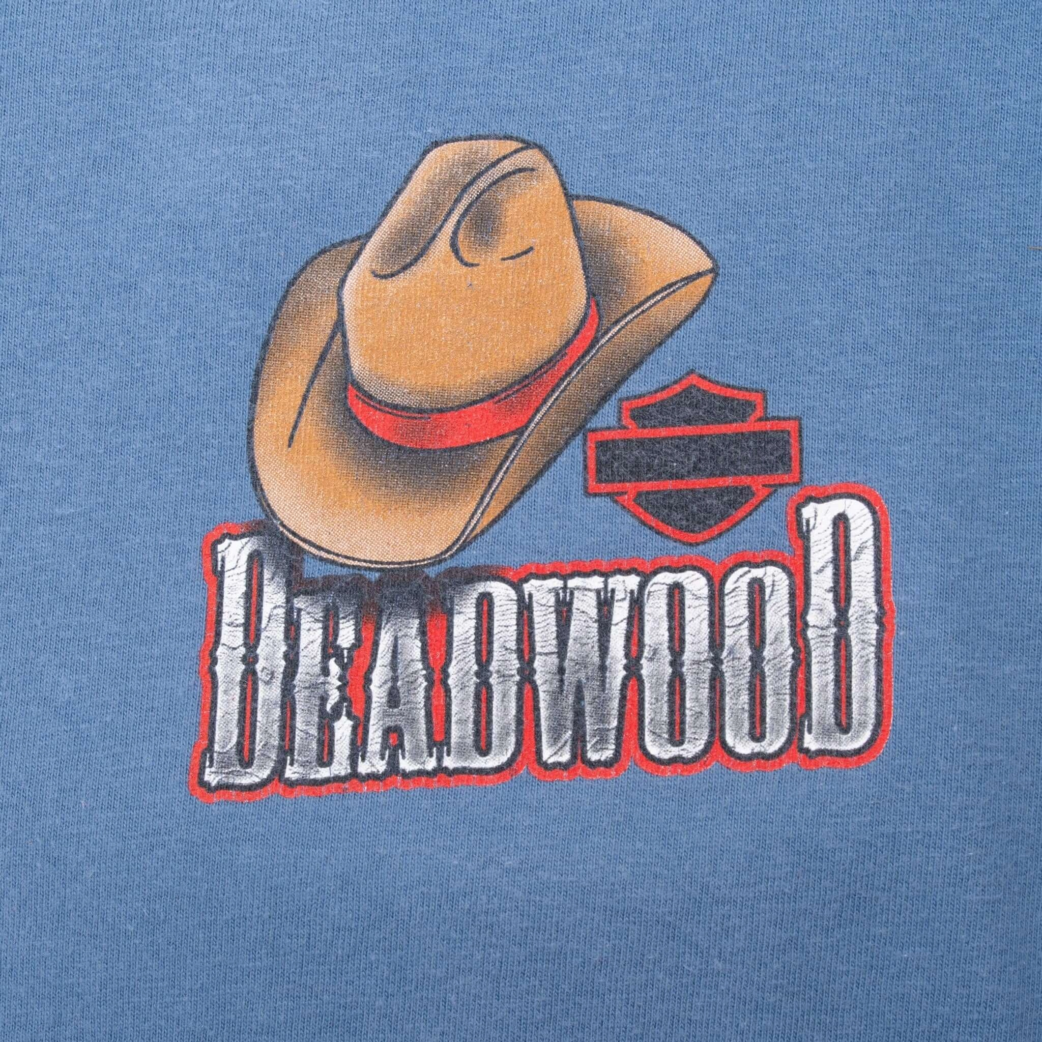 VINTAGE HARLEY DAVIDSON DEADWOOD NORTH DAKOTA TEE SHIRT 2008 XL