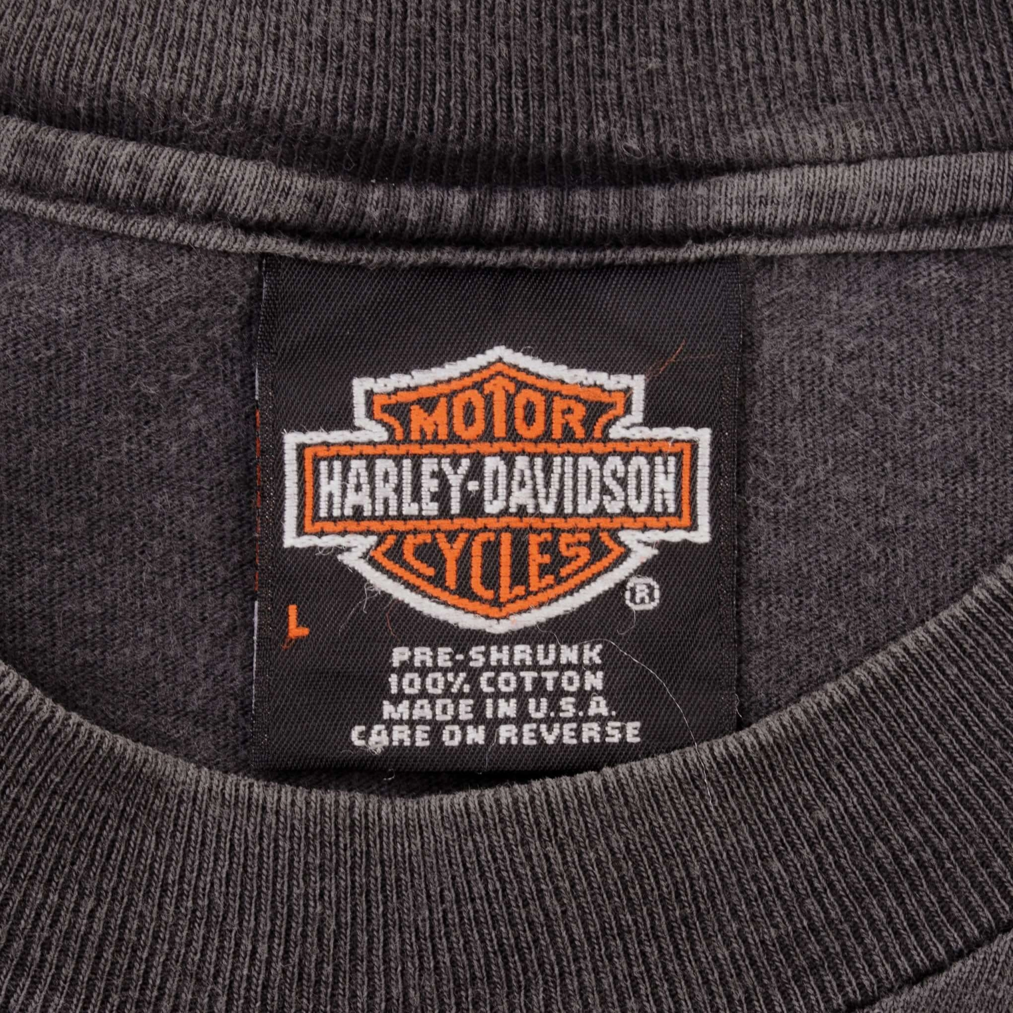 VINTAGE HARLEY DAVIDSON DES MOINES IOWA TEE SHIRT 1990 LARGE MADE IN USA