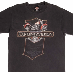 VINTAGE HARLEY DAVIDSON DES MOINES IOWA TEE SHIRT 1990 LARGE MADE IN USA