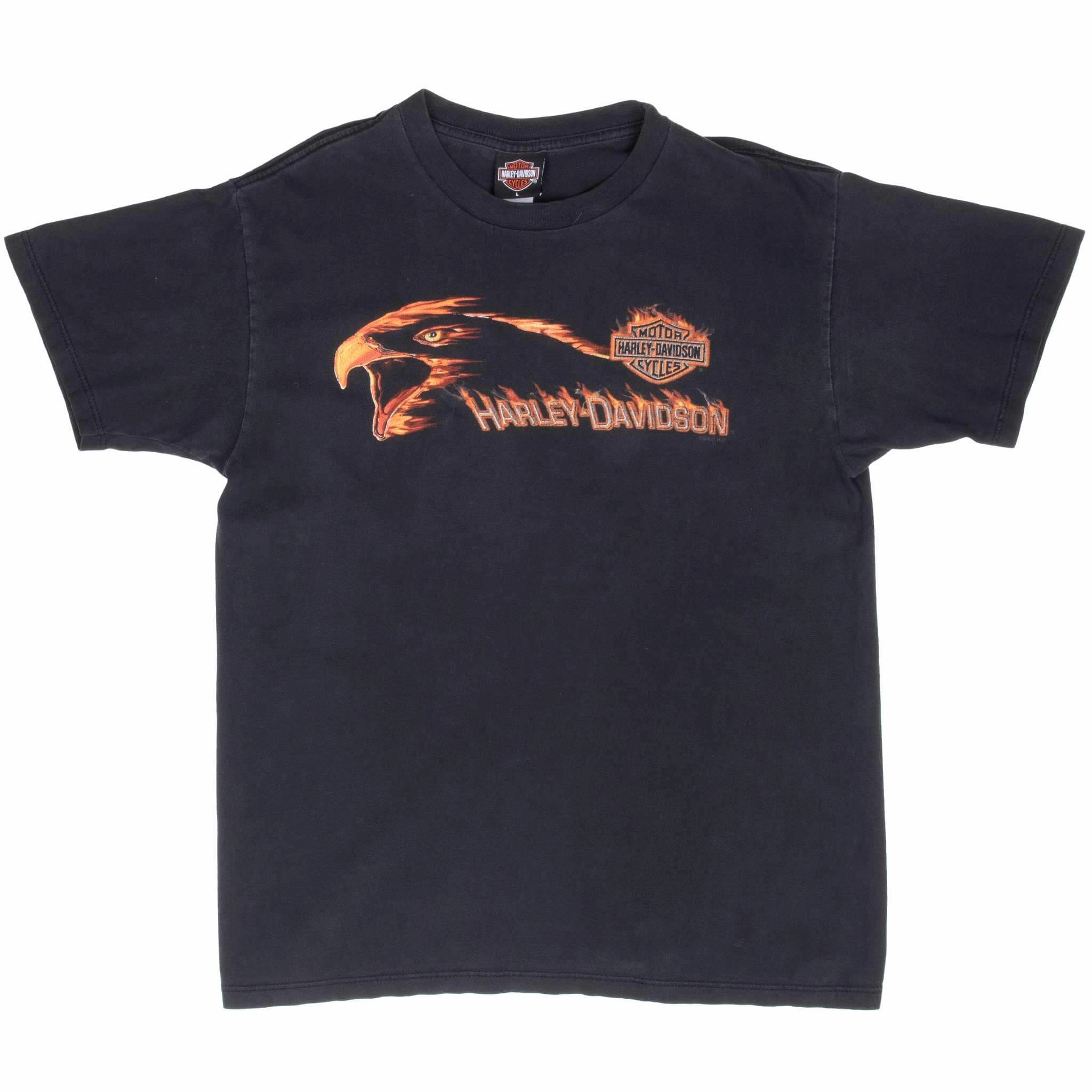 VINTAGE HARLEY DAVIDSON EAGLE 2002 TEE SHIRT LARGE MADE IN USA