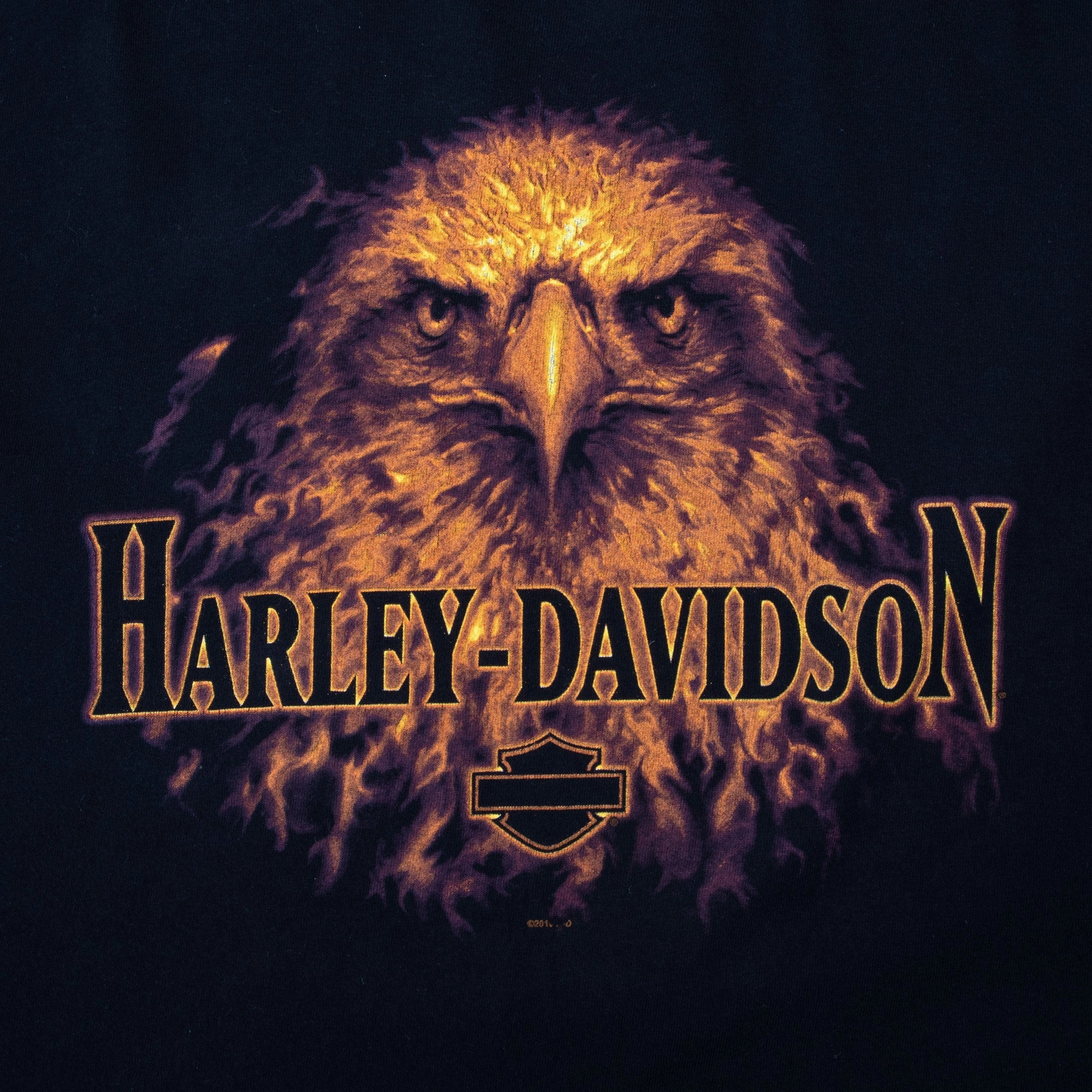 VINTAGE HARLEY DAVIDSON EAGLE 2010 TEE SHIRT 2XL