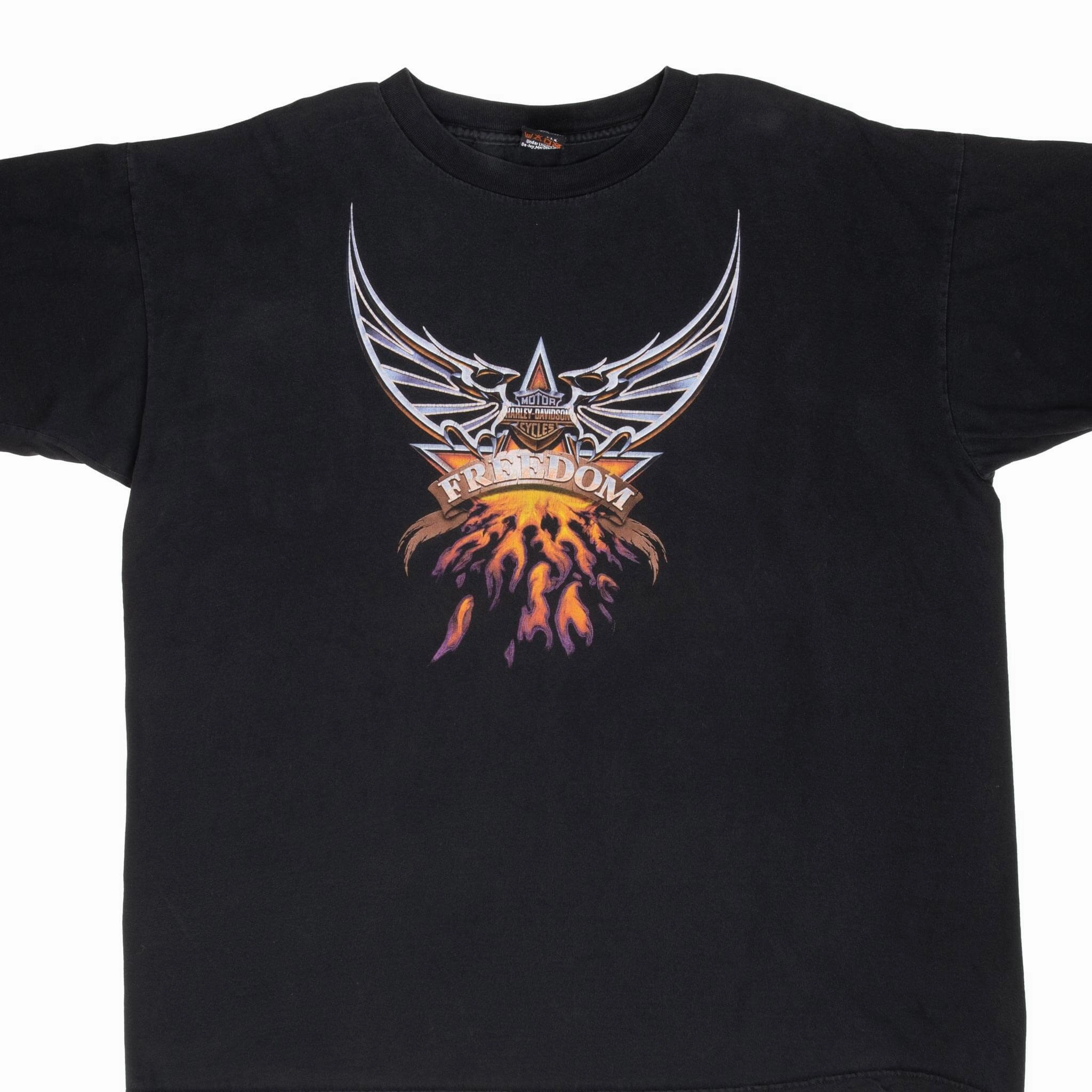 VINTAGE HARLEY DAVIDSON EAGLE DRAGON TEE SHIRT 2000 2XL MADE IN USA