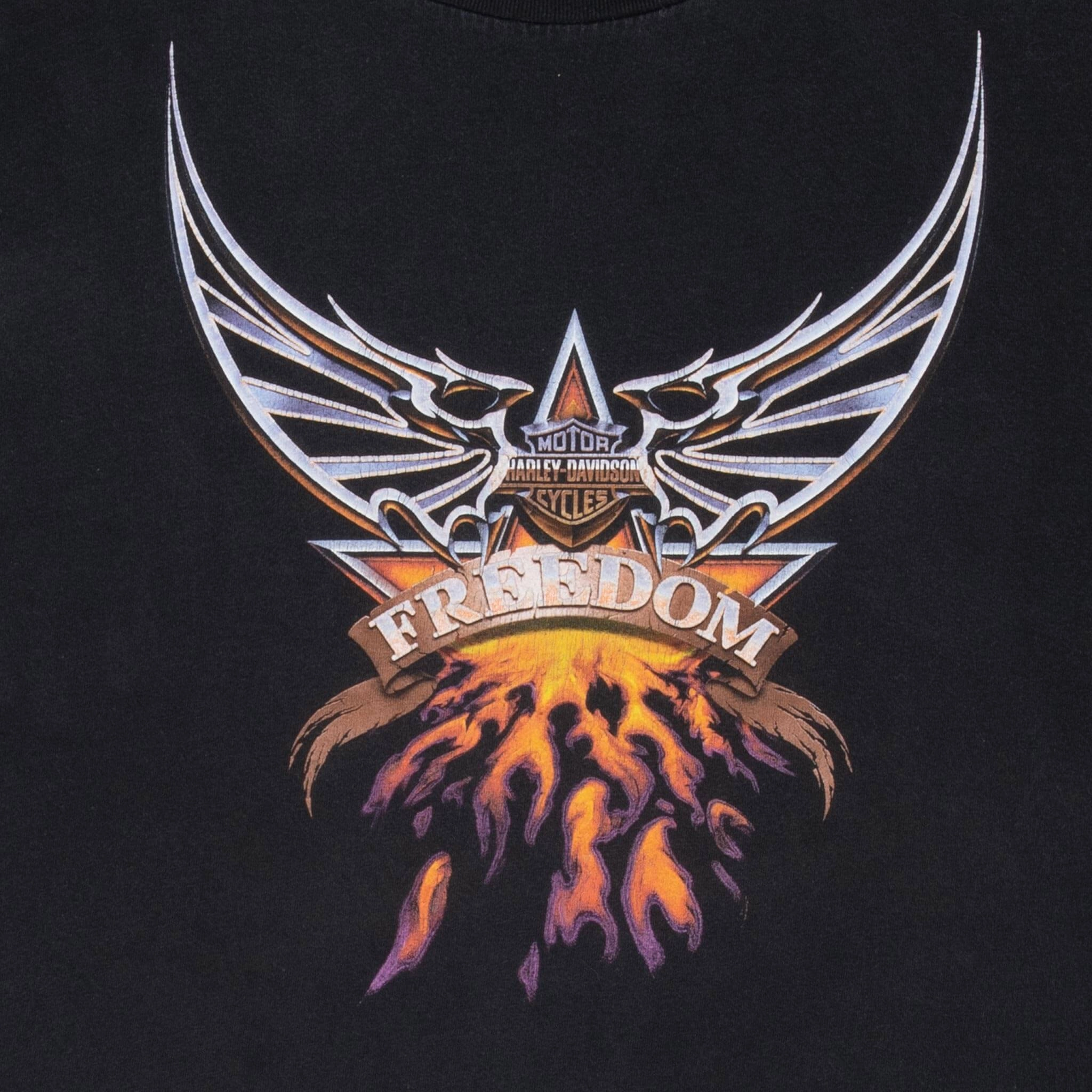 VINTAGE HARLEY DAVIDSON EAGLE DRAGON TEE SHIRT 2000 2XL MADE IN USA