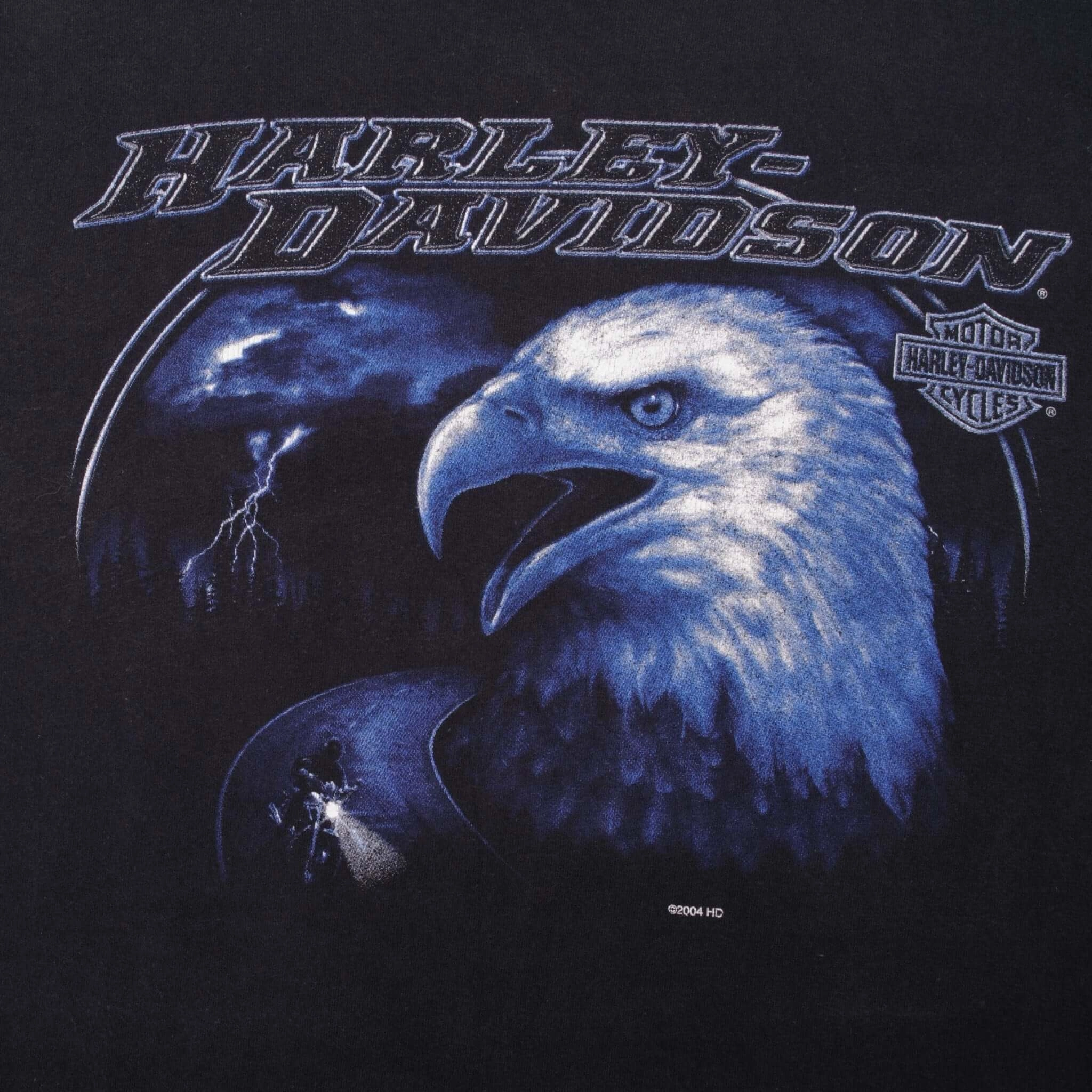 VINTAGE HARLEY DAVIDSON EAGLE TEE SHIRT BY HOLOUBEK 2004 MEDIUM MADE IN USA