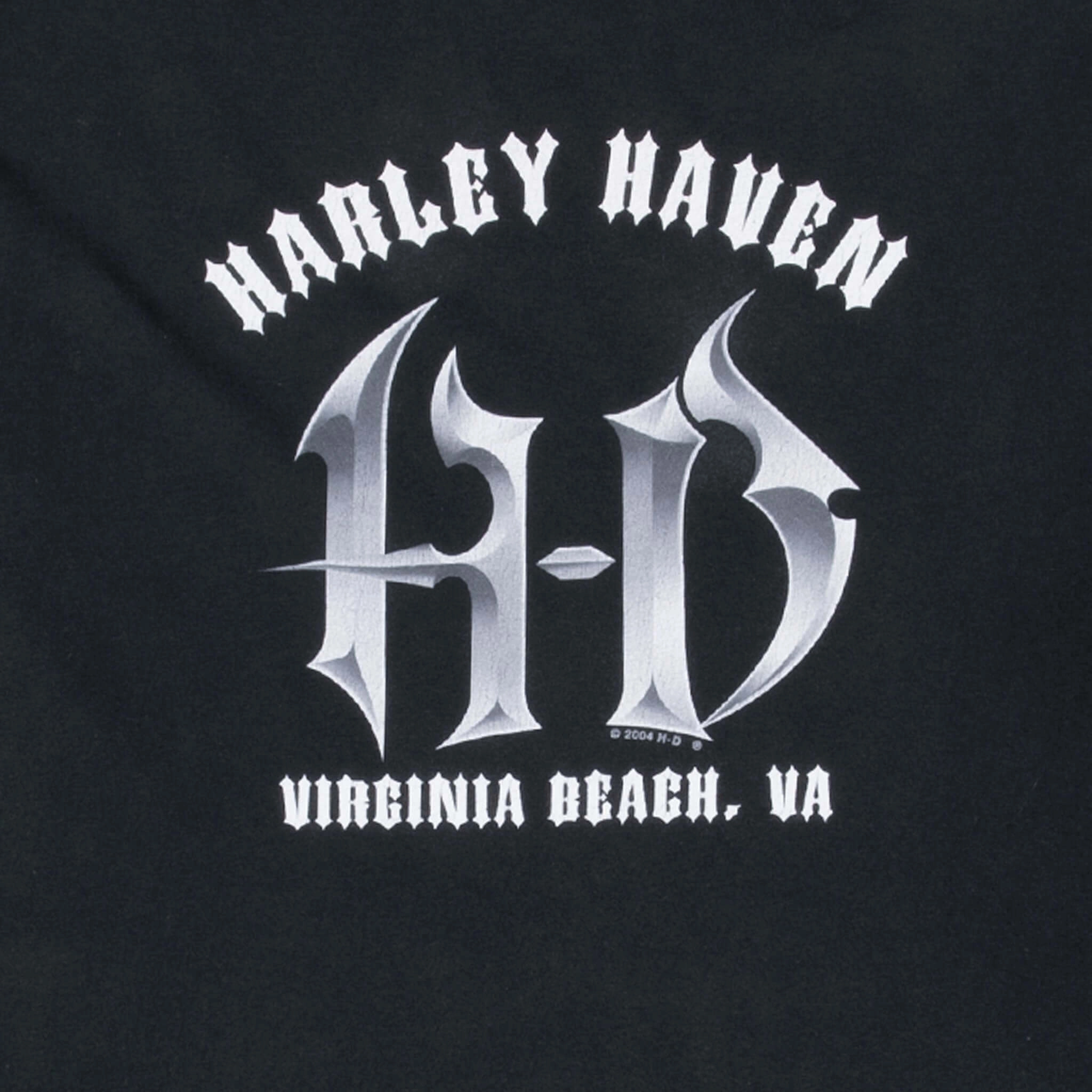 VINTAGE HARLEY DAVIDSON EAGLE VIRGINIA BEACH 2004 TEE SHIRT 2XL