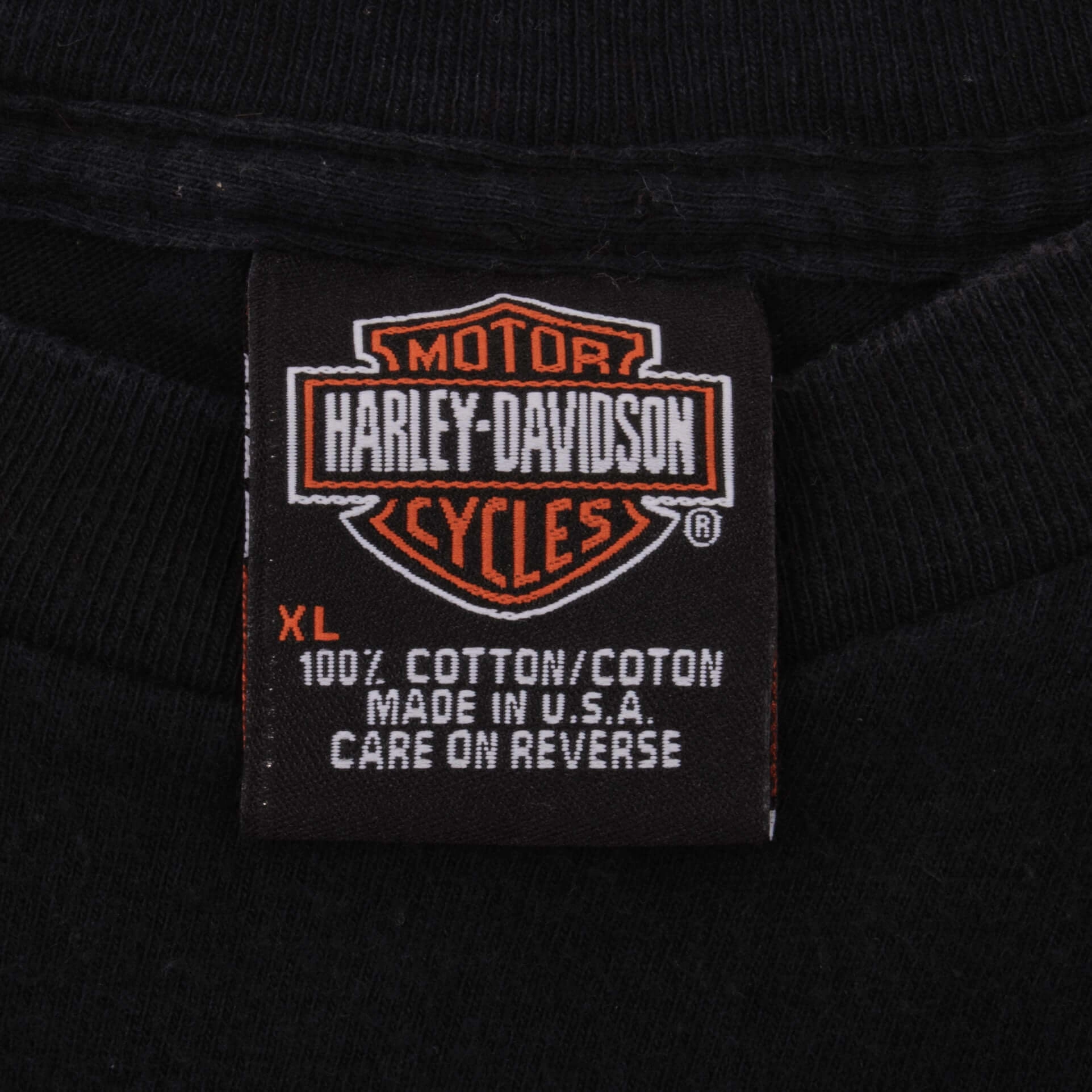 VINTAGE HARLEY DAVIDSON ELKHART IN TEE SHIRT 2002 XL MADE IN USA