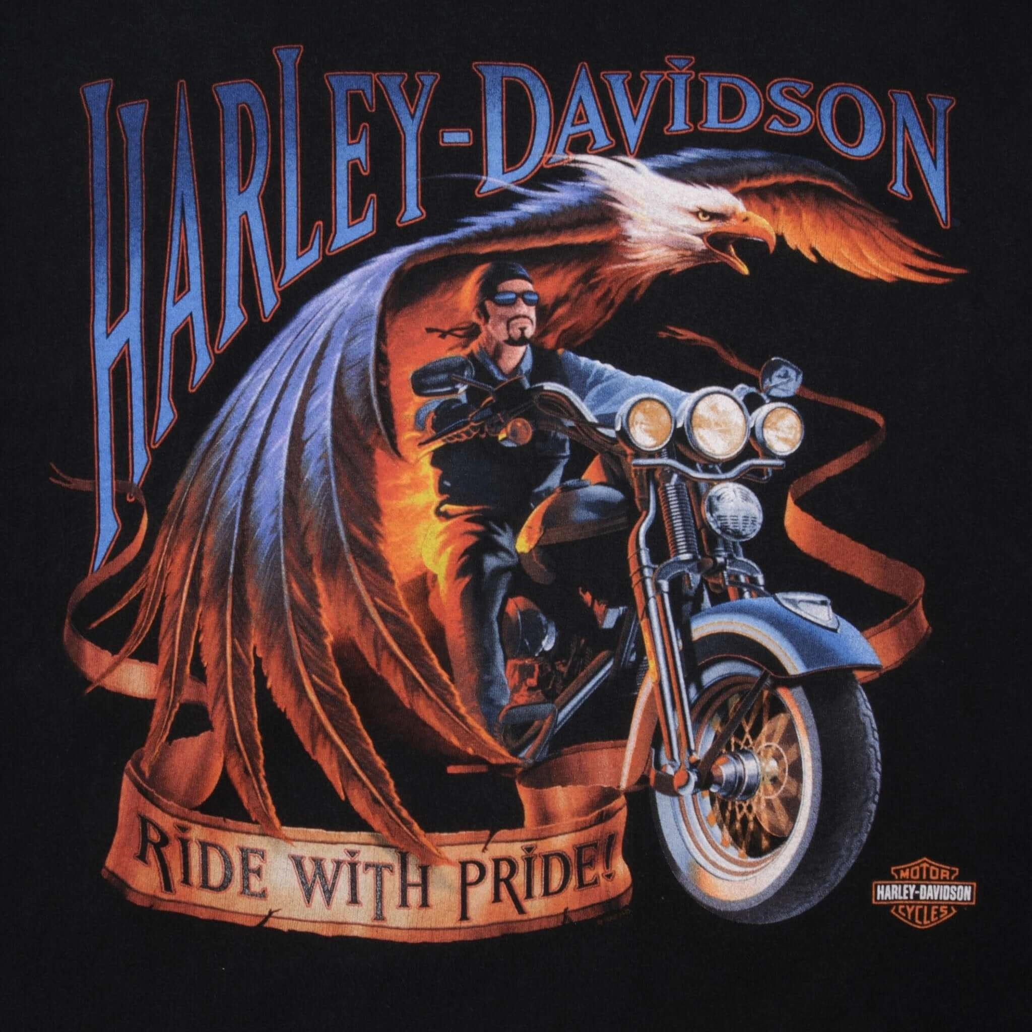 VINTAGE HARLEY DAVIDSON ELKHART IN TEE SHIRT 2002 XL MADE IN USA