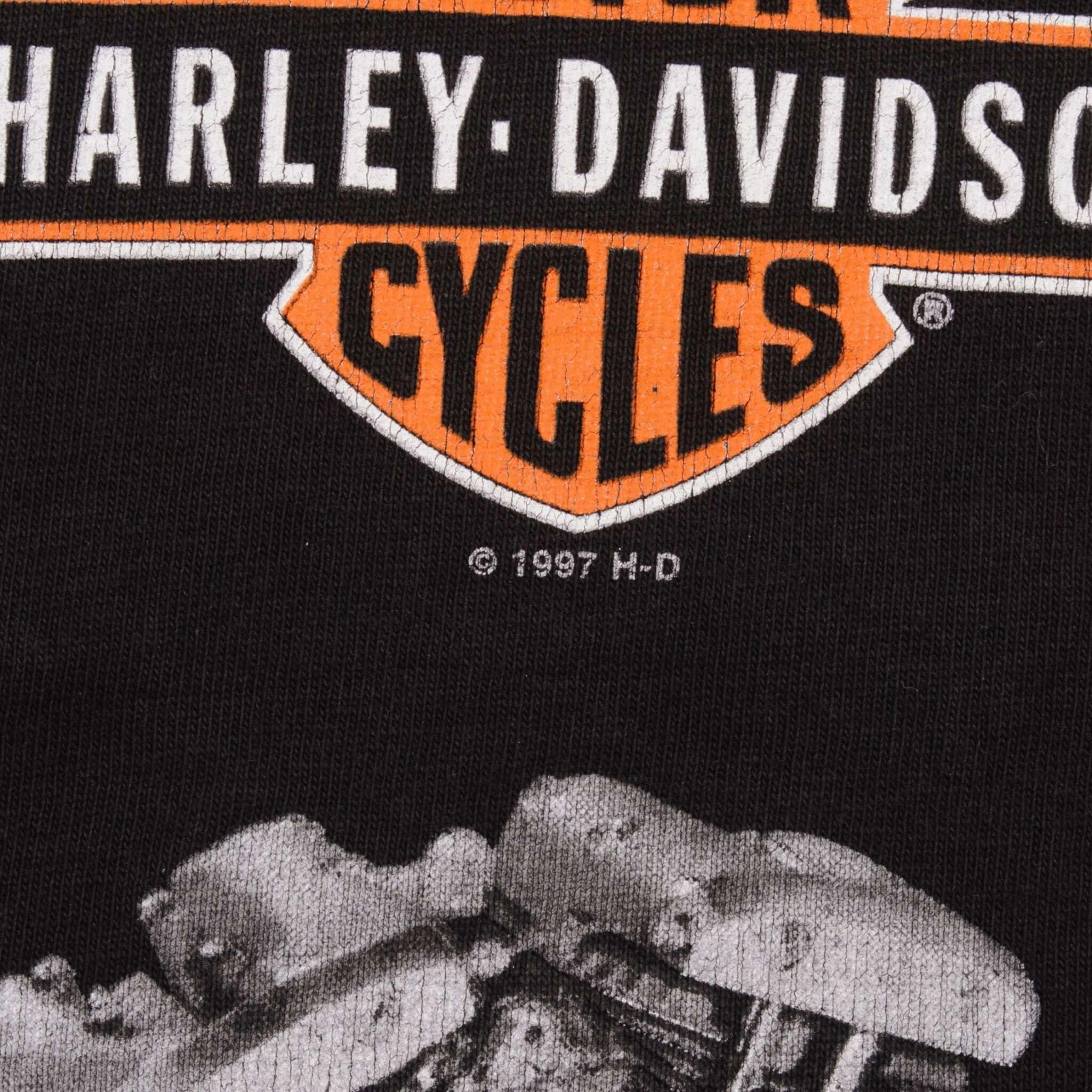 VINTAGE HARLEY DAVIDSON ENGINE 2000 TEE SHIRT SIZE MEDIUM MADE IN USA