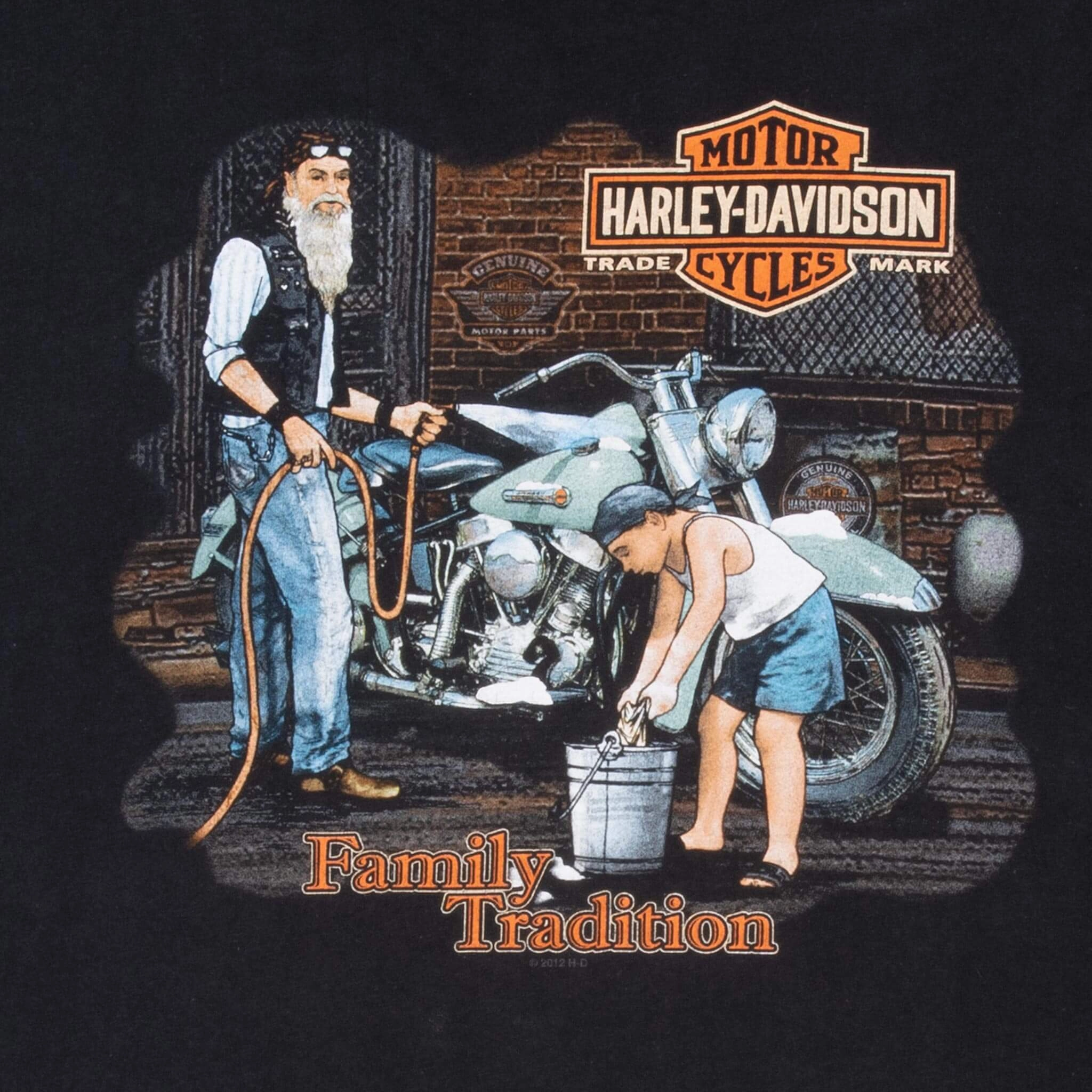 VINTAGE HARLEY DAVIDSON FAMILY TRADITION HUNTSVILLE ALABAMA 2012 TEE SHIRT 3XL