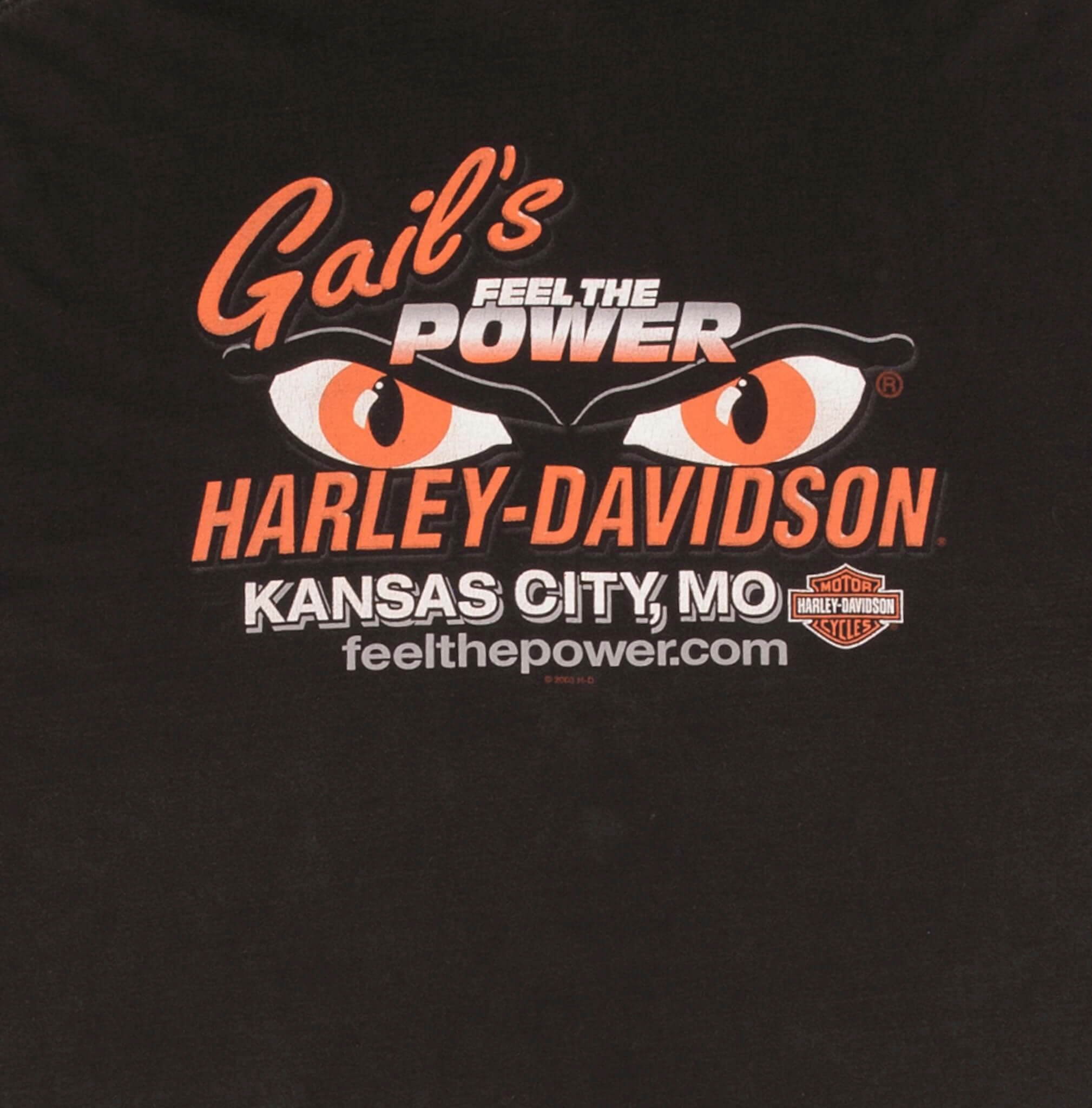 VINTAGE HARLEY DAVIDSON FEEL THE POWER KANSAS CITY TEE SHIRT 2009 SIZE 3XL