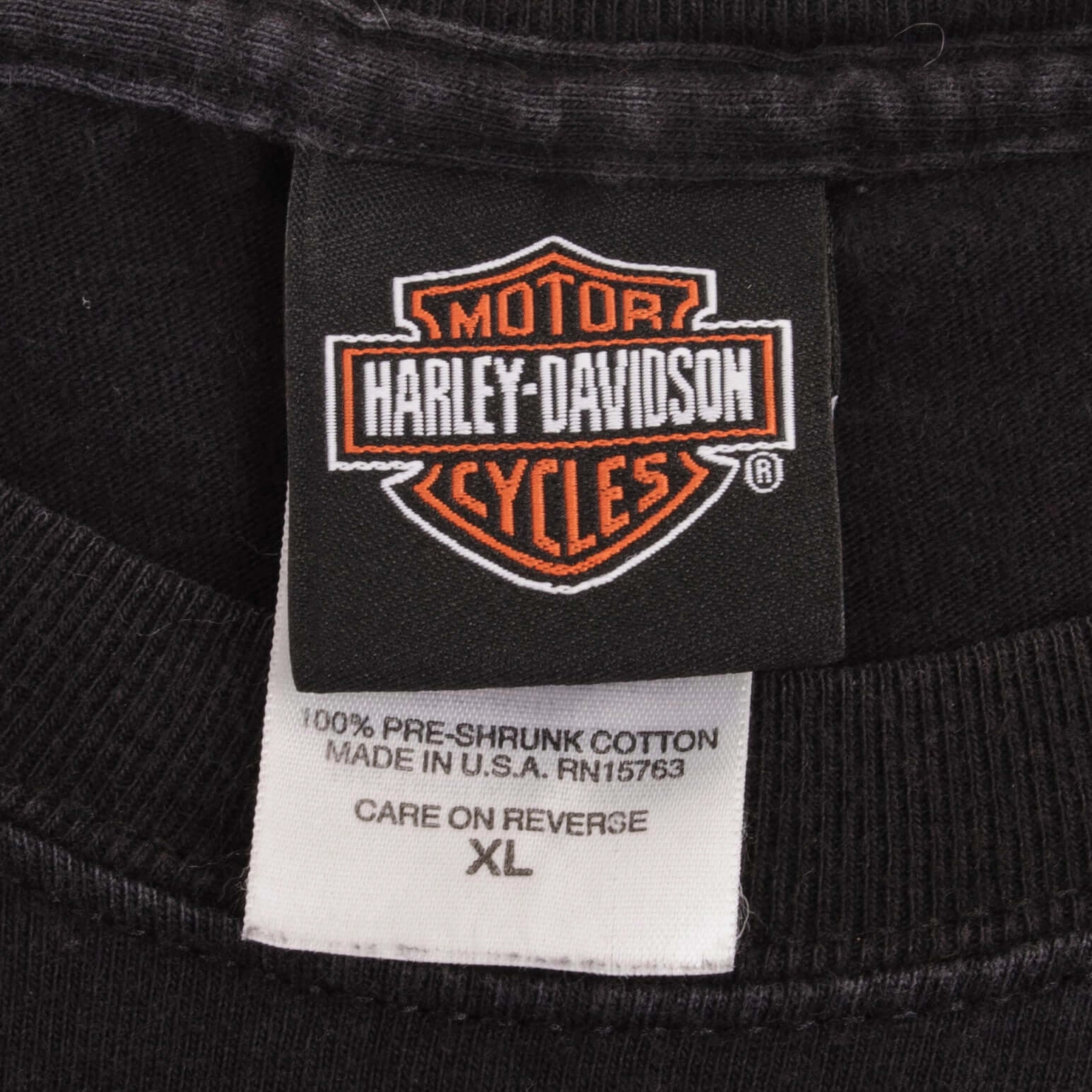 VINTAGE HARLEY DAVIDSON FLAME LONG SLEEVE TEE SHIRT 2009 SIZE XL MADE IN USA