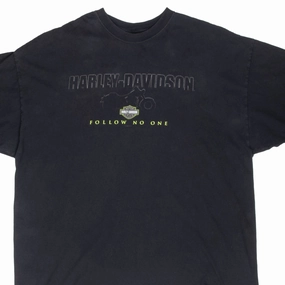 VINTAGE HARLEY DAVIDSON FOLLOW NO ONE OREGON TEE SHIRT 2009 3XL