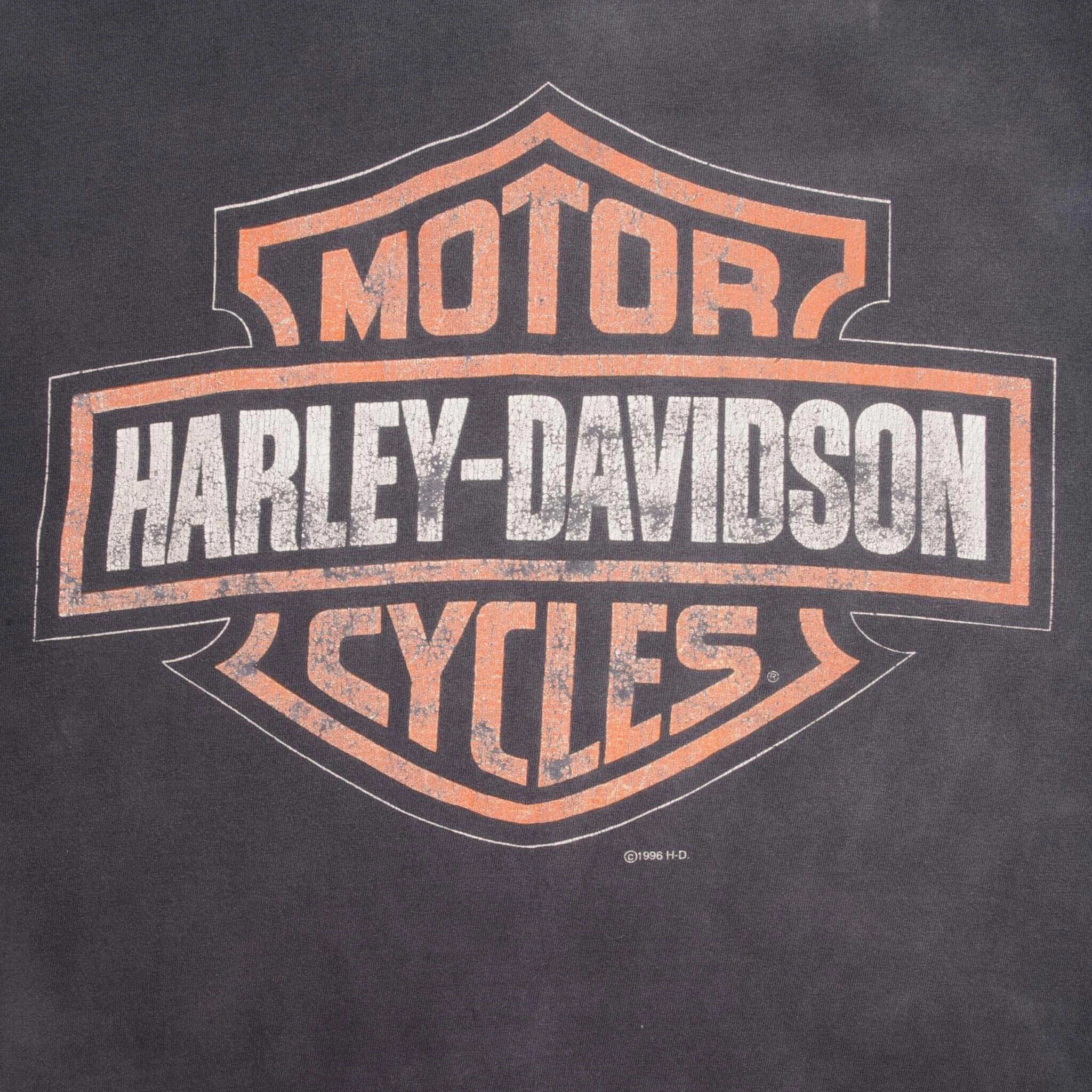VINTAGE HARLEY DAVIDSON FREEWEELING TEE SHIRT 1996 SIZE MEDIUM MADE IN USA