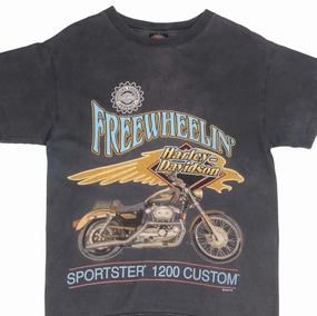 VINTAGE HARLEY DAVIDSON FREEWEELING TEE SHIRT 1996 SIZE MEDIUM MADE IN USA