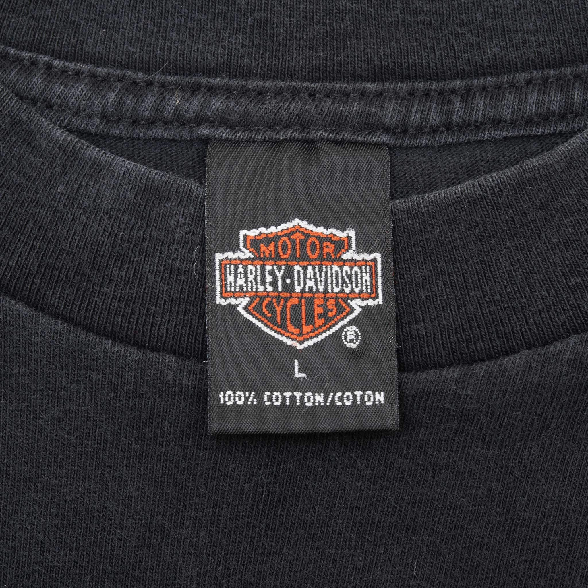 VINTAGE HARLEY DAVIDSON HAPPY HARLEY DAYS XMAS TEE SHIRT 1999 MEDIUM MADE IN USA