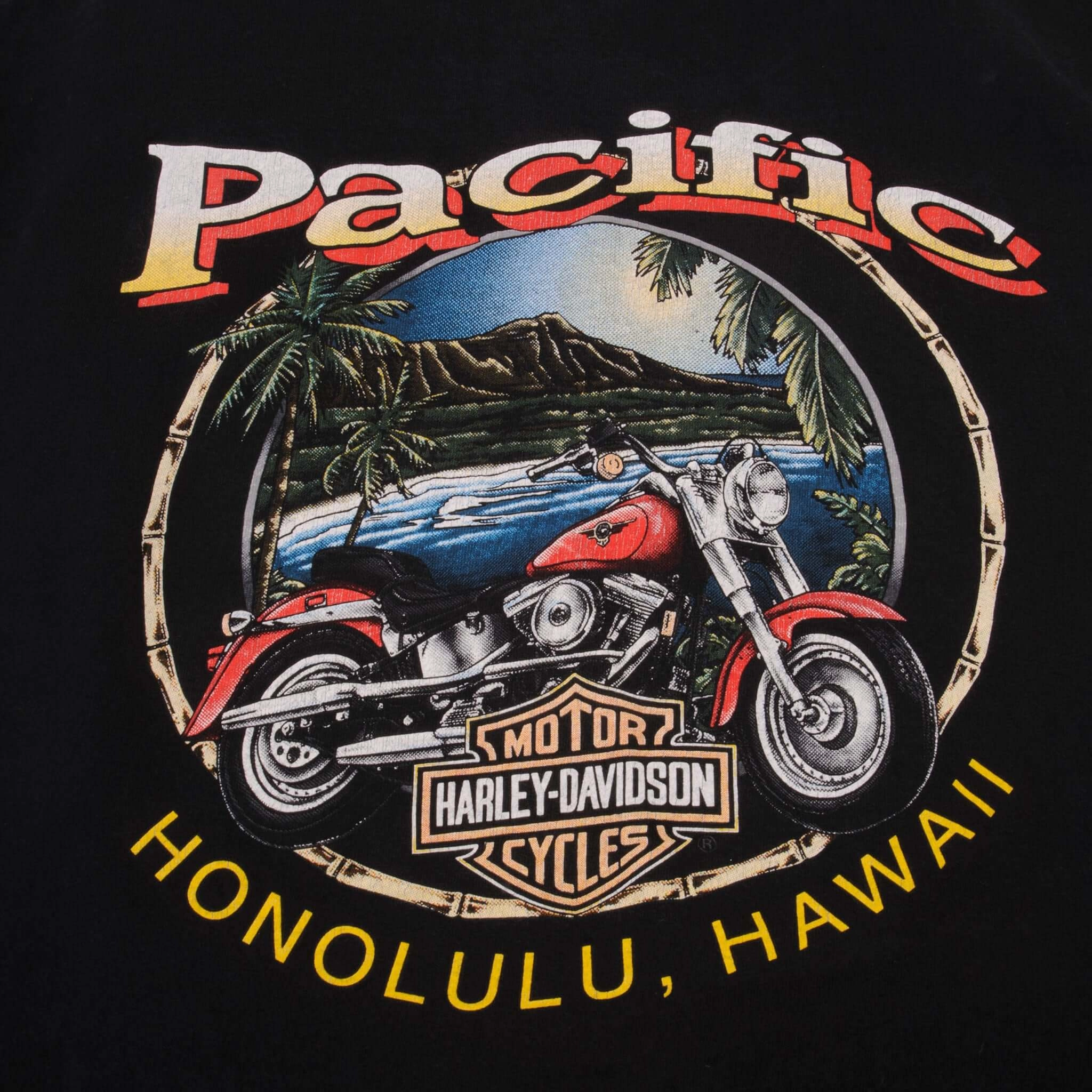VINTAGE HARLEY DAVIDSON HAWAII 1990S TEE SHIRT SIZE LARGE MADE IN USA