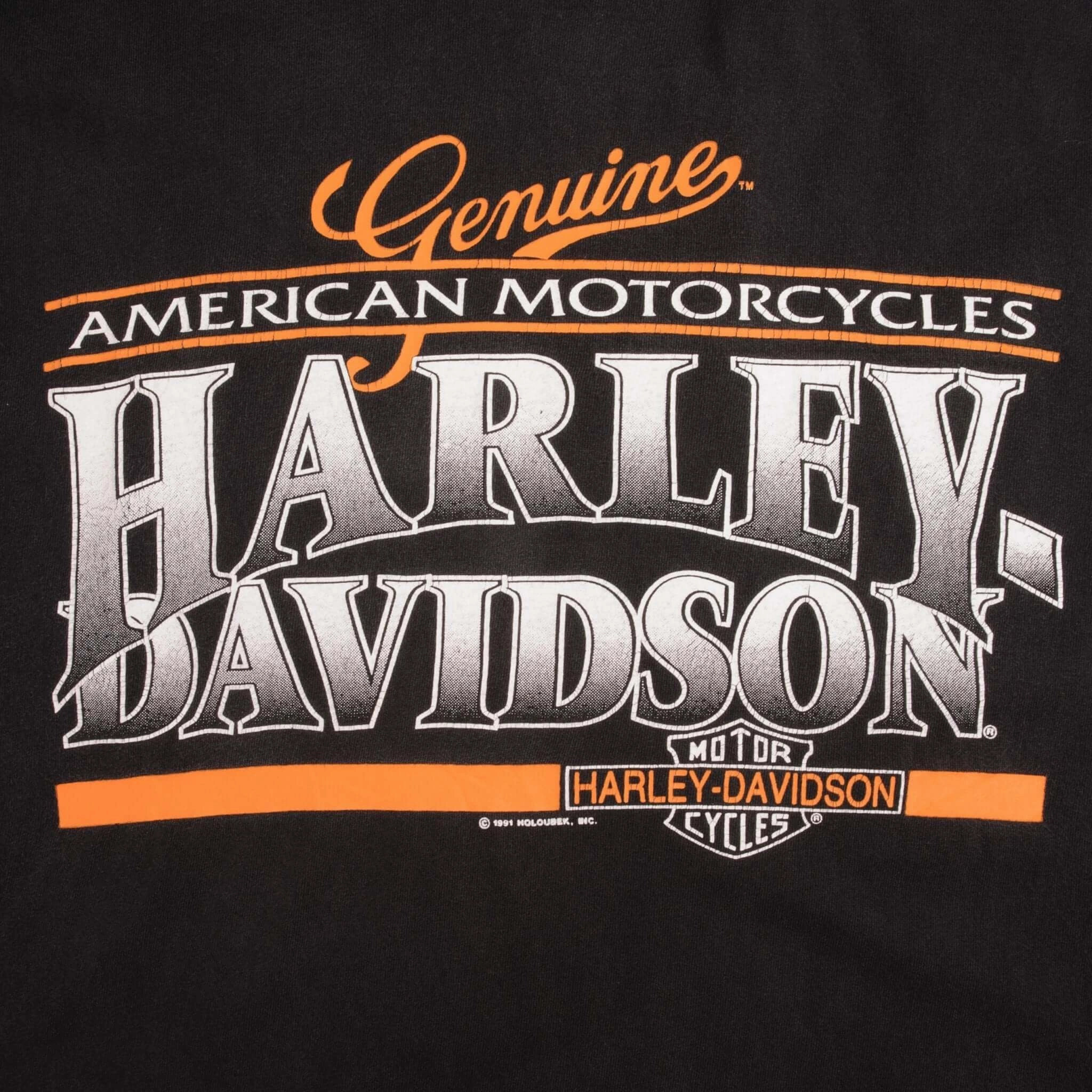 VINTAGE HARLEY DAVIDSON HAWAII 1991 TEE SHIRT SIZE LARGE MADE IN USA