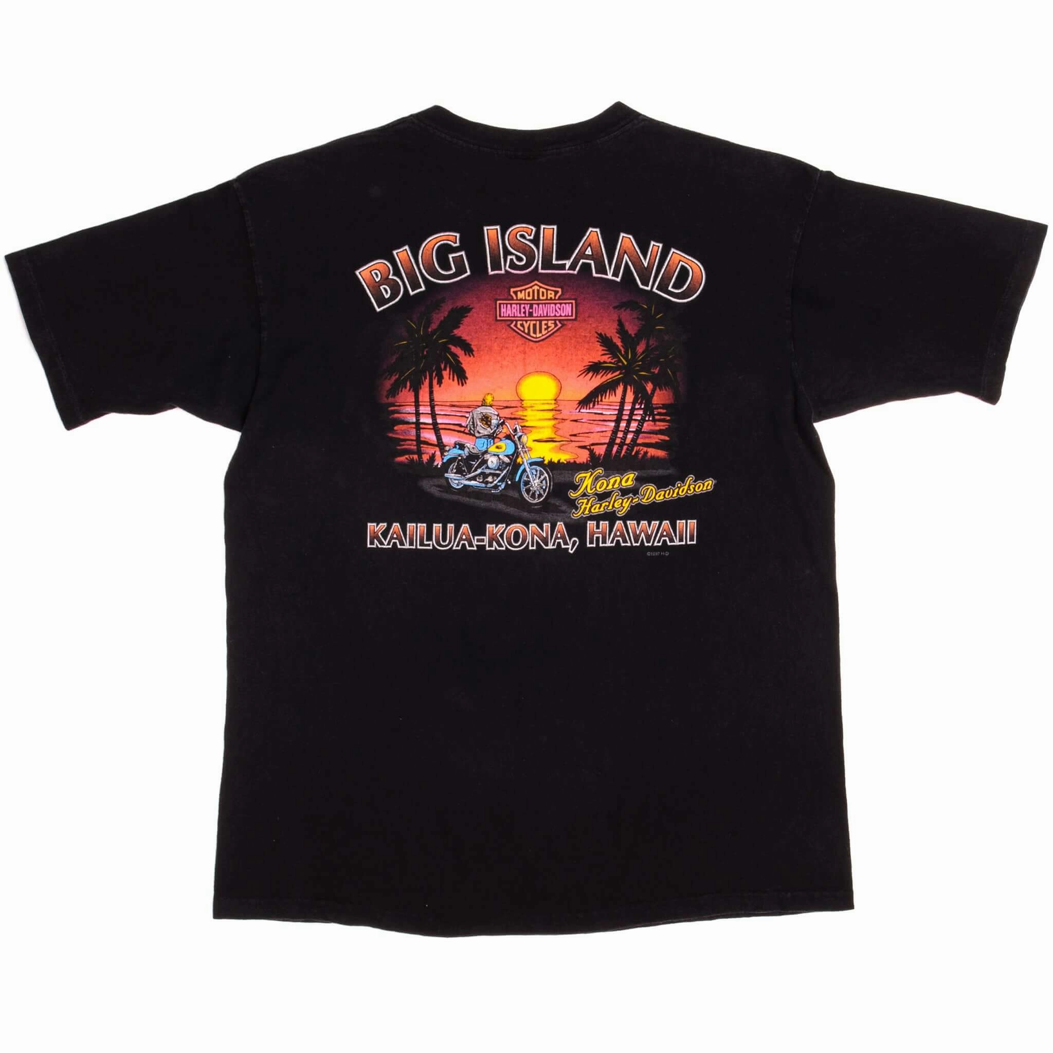 VINTAGE HARLEY DAVIDSON HAWAII TEE SHIRT 1997 SIZE XL MADE IN USA