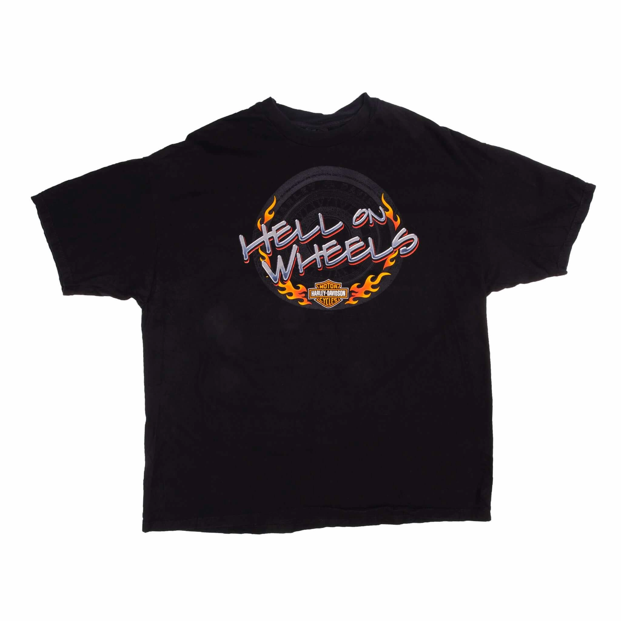 VINTAGE HARLEY DAVIDSON HELL ON WHEELS TEE SHIRT 2000 SIZE XL MADE IN USA