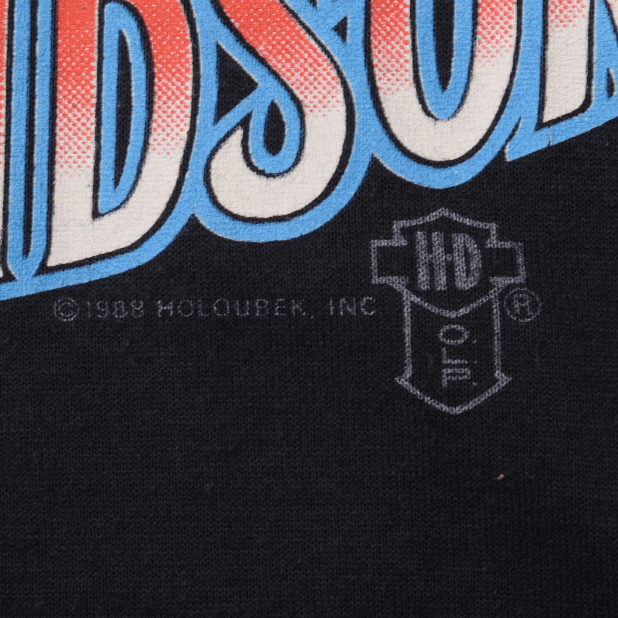 VINTAGE HARLEY DAVIDSON HOLOUBEK TEE SHIRT 1987 SIZE MEDIUM MADE IN USA