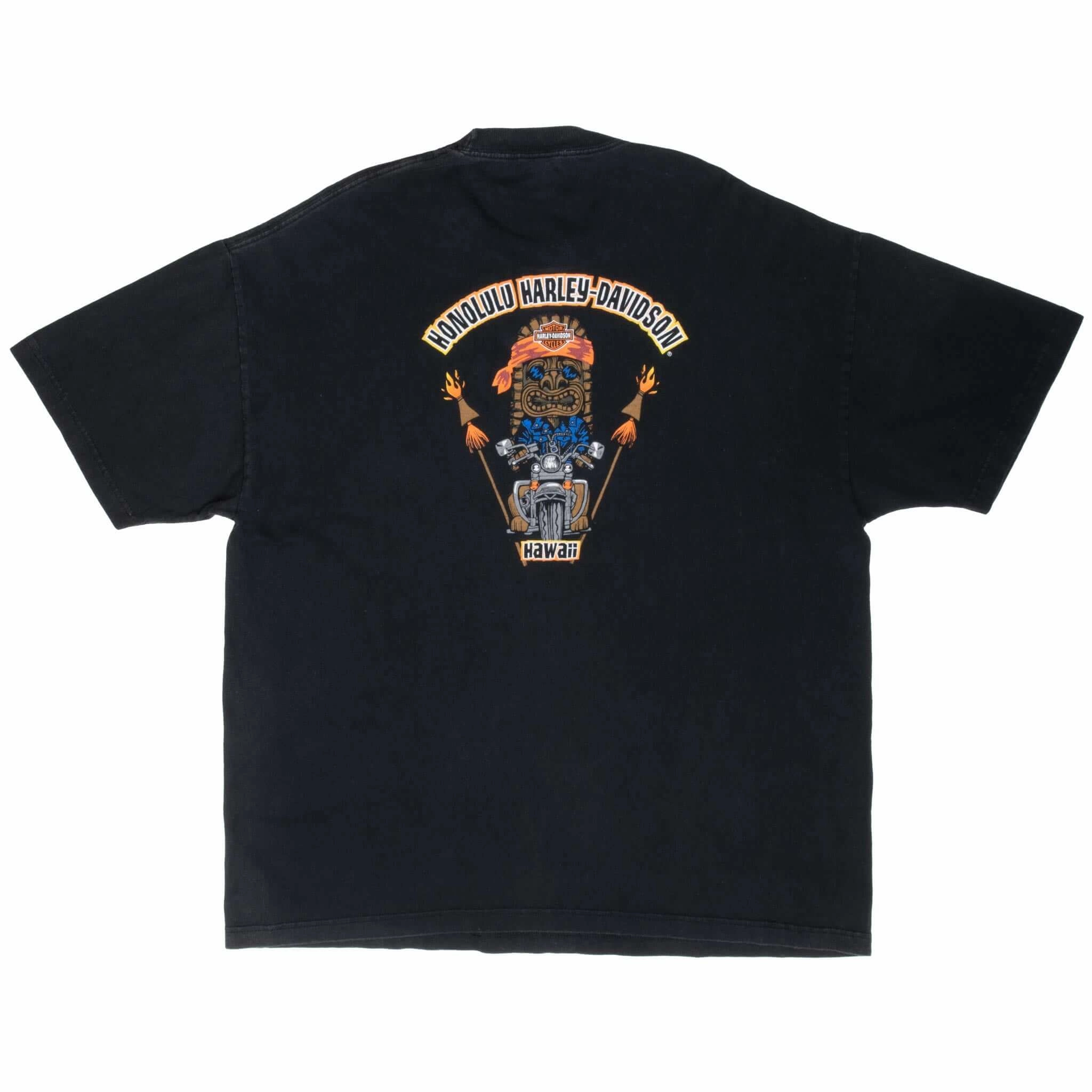 VINTAGE HARLEY DAVIDSON HONOLULU HAWAII 2000S TEE SHIRT 2XL