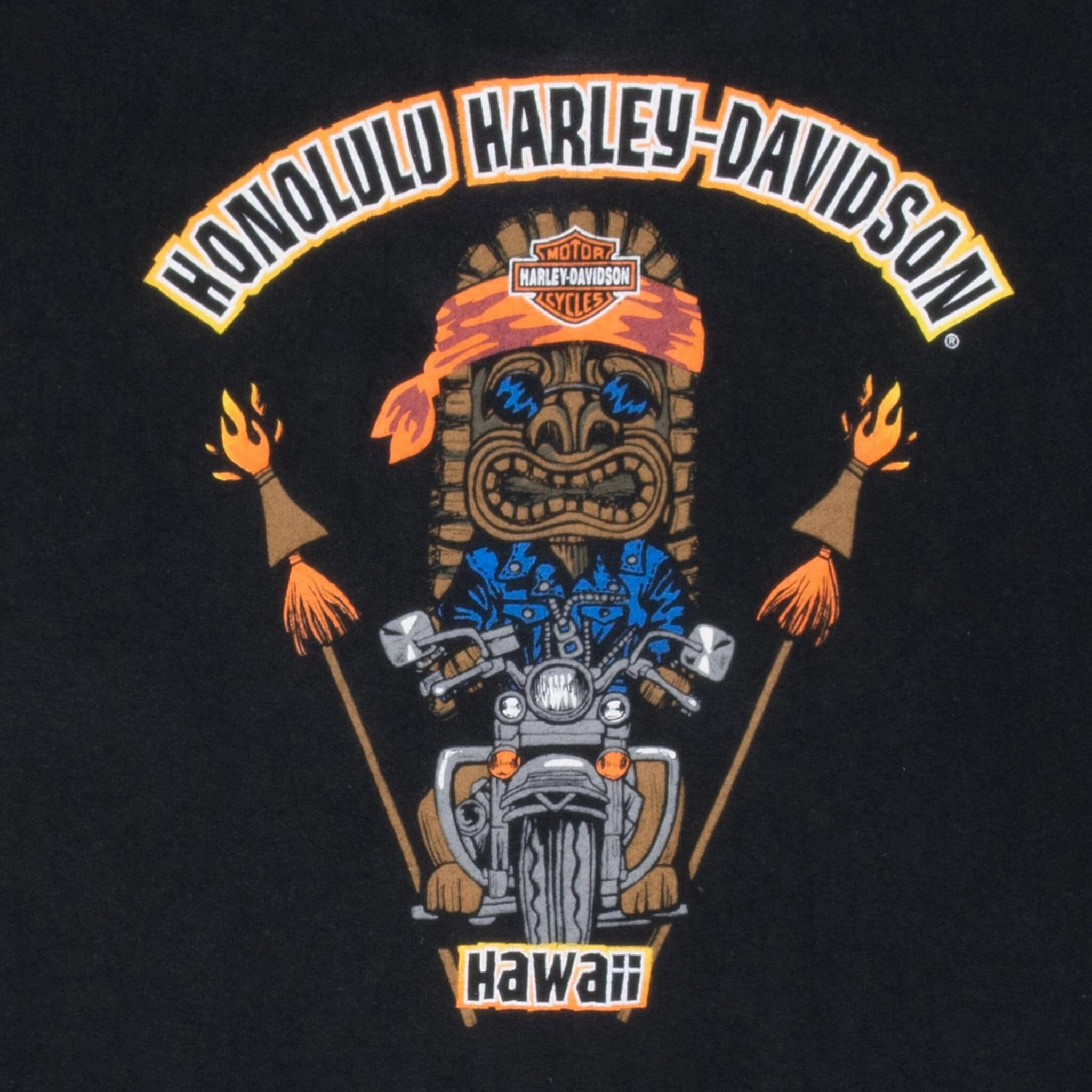 VINTAGE HARLEY DAVIDSON HONOLULU HAWAII 2000S TEE SHIRT 2XL