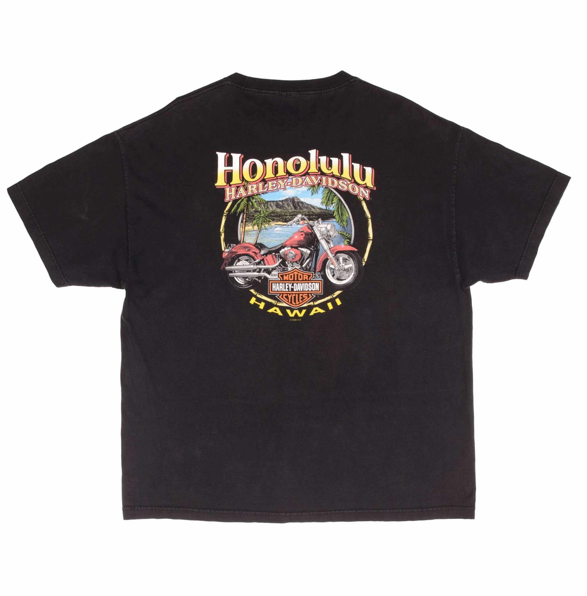 VINTAGE HARLEY DAVIDSON HONOLULU HAWAII 2008 TEE SHIRT SIZE XL