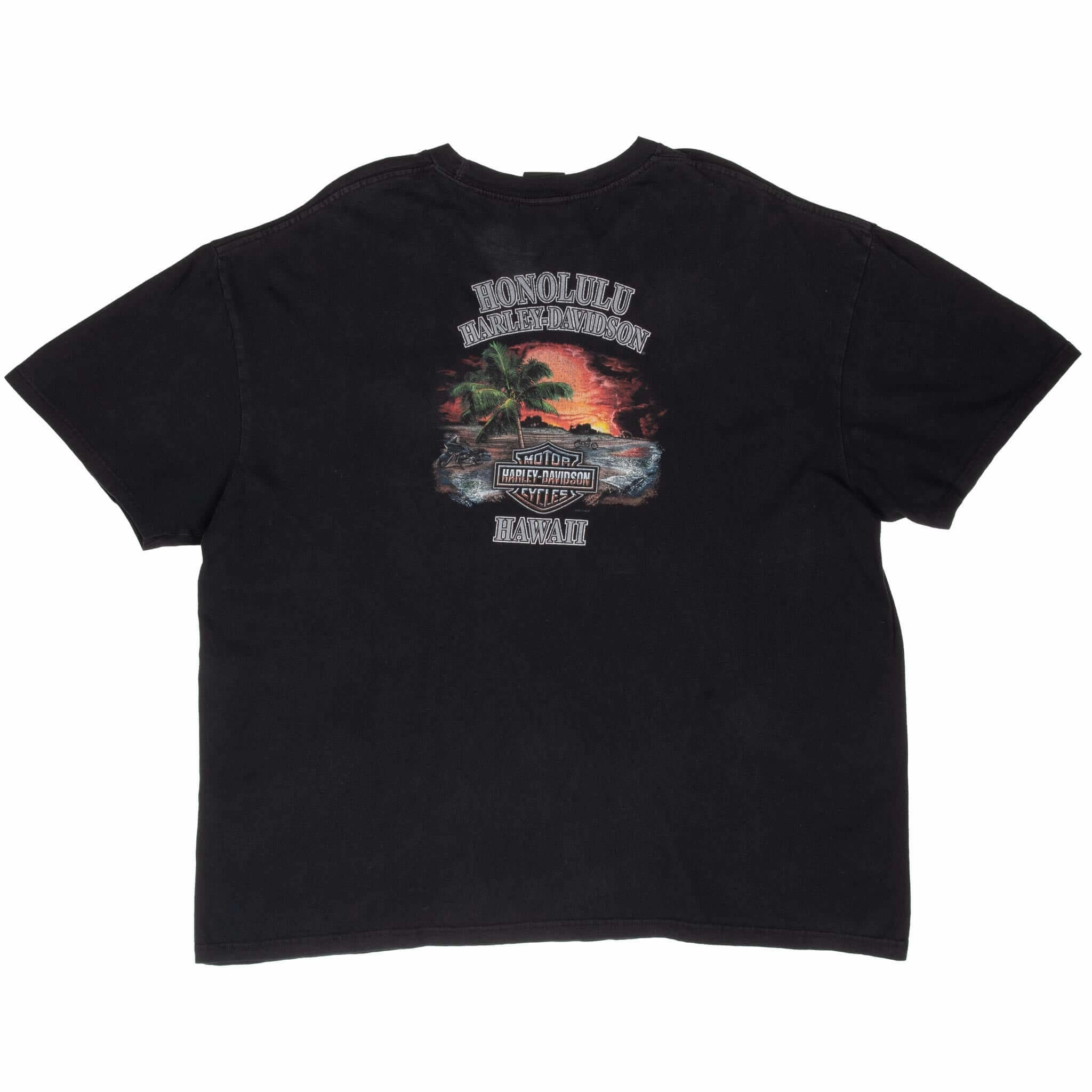 VINTAGE HARLEY DAVIDSON HONOLULU HAWAII 2014 TEE SHIRT 2XL