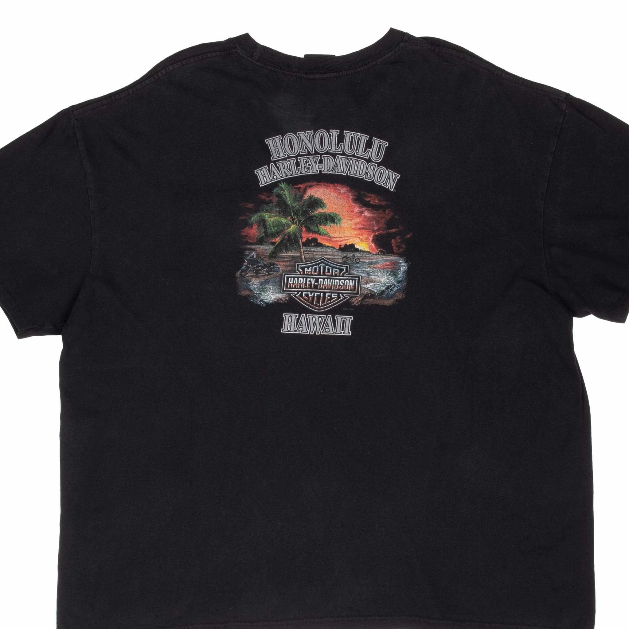 VINTAGE HARLEY DAVIDSON HONOLULU HAWAII 2014 TEE SHIRT 2XL
