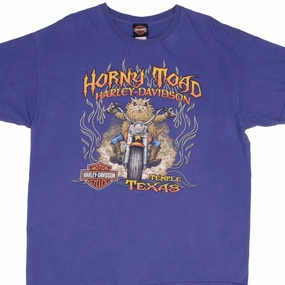 VINTAGE HARLEY DAVIDSON HORNY TOAD TEE SHIRT 2007 SIZE XL