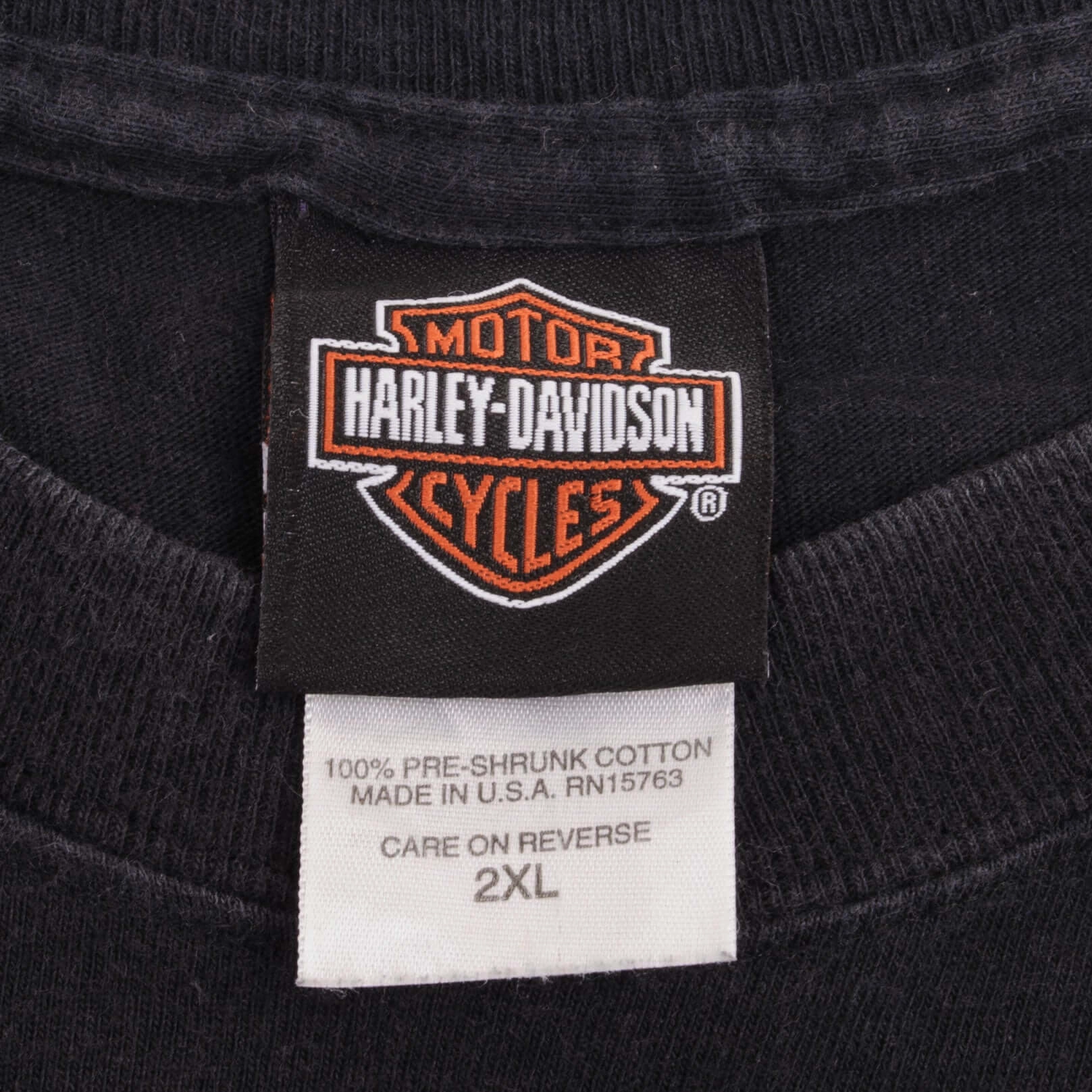 VINTAGE HARLEY DAVIDSON JAMESTOWN TEE SHIRT 2008 SIZE 2XL MADE IN USA