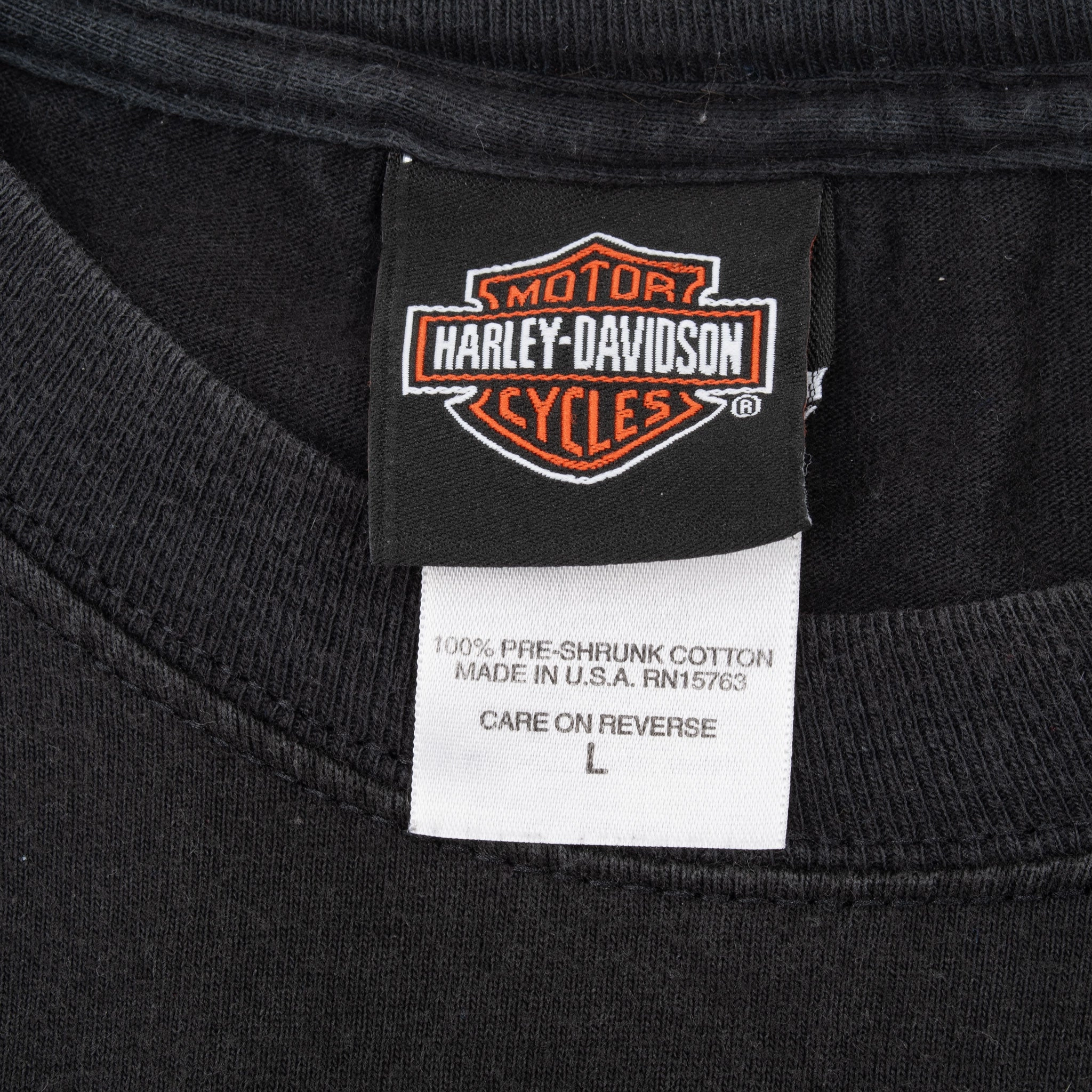 VINTAGE HARLEY DAVIDSON KANSAS TEE SHIRT 2009 LARGE MADE IN USA